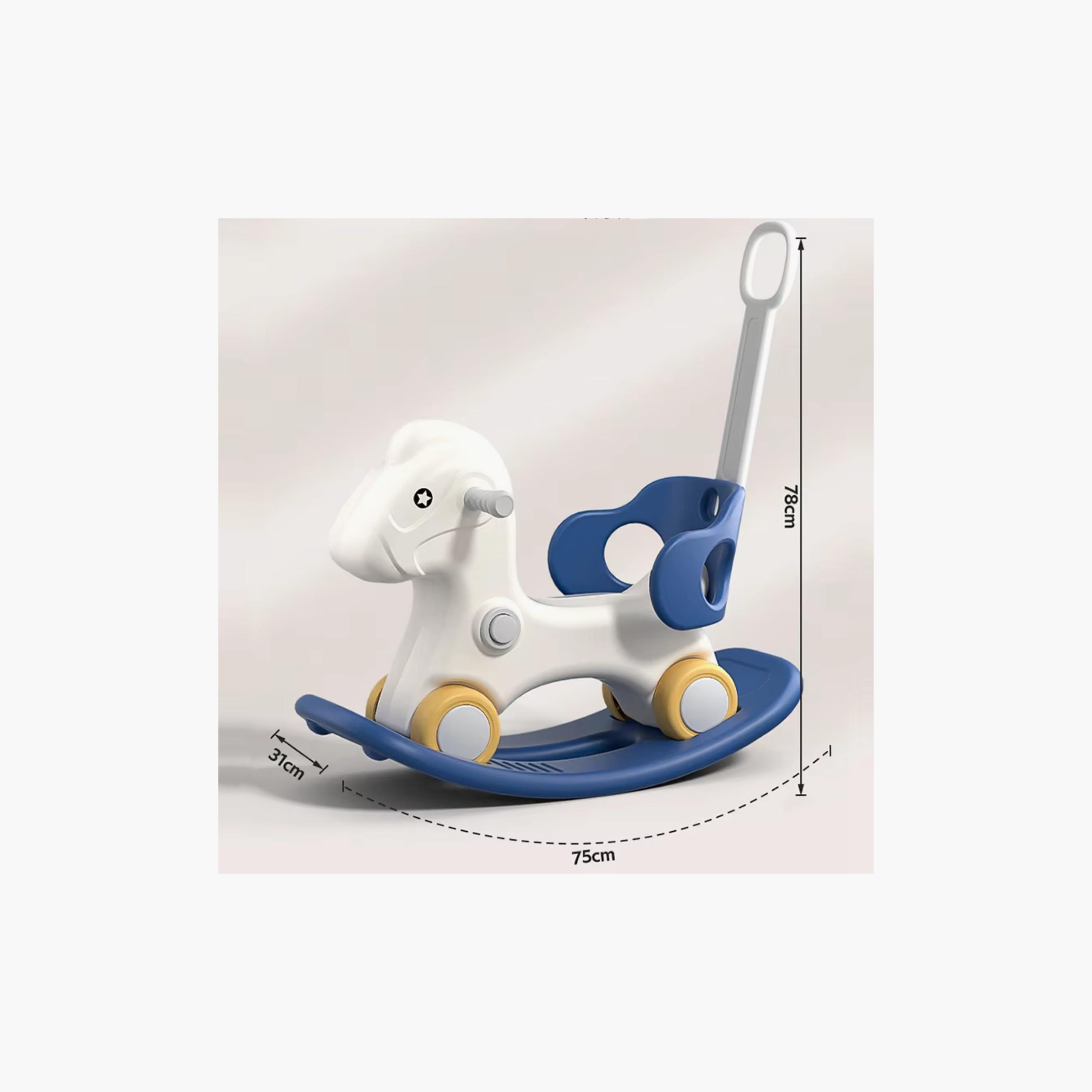 Little Angel 3-In-1 Rocking Horse Ride-On Toy With Handle & Backrest-toys-outdoor-bikesandrideons-manualrideons-image-6