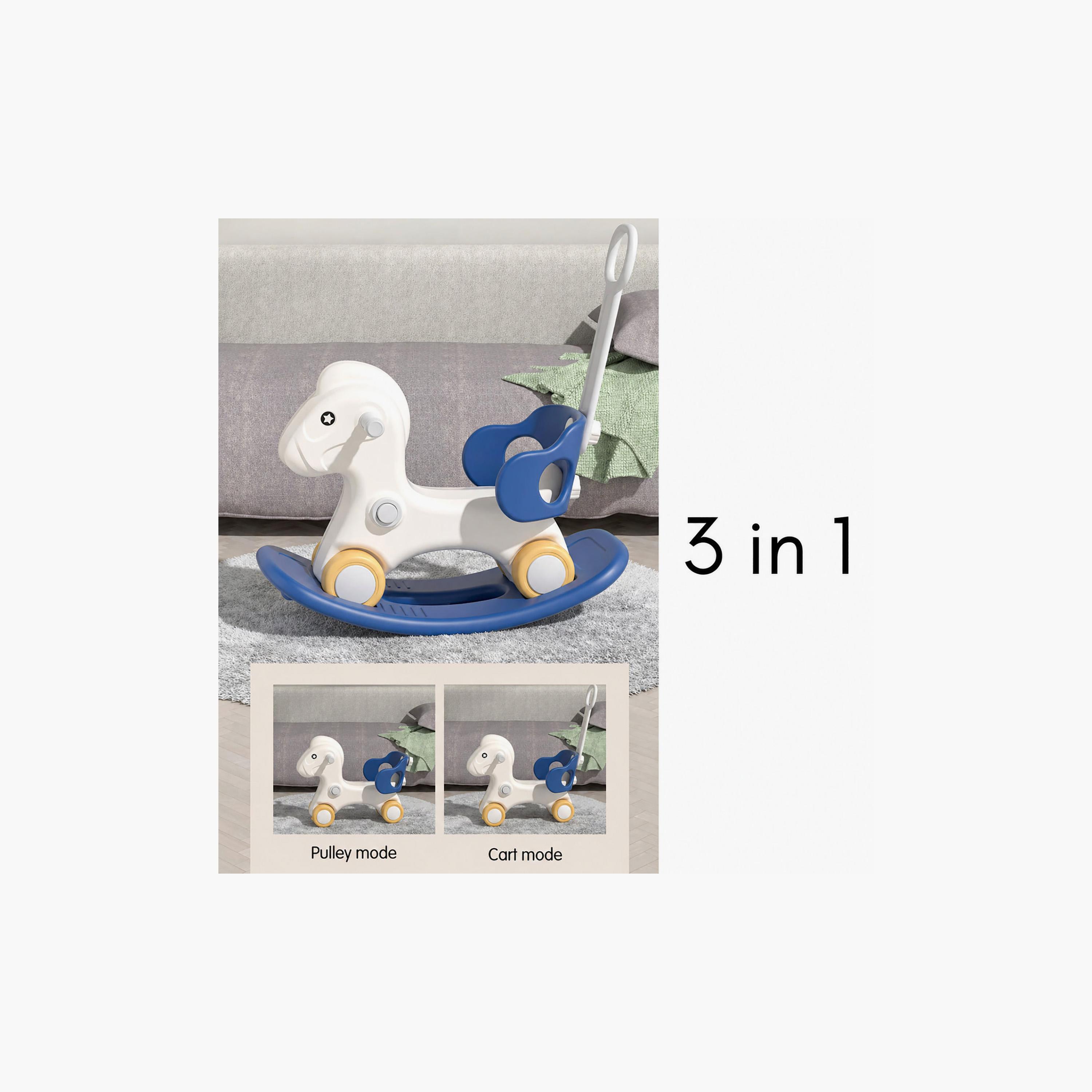 Little Angel 3-In-1 Rocking Horse Ride-On Toy With Handle & Backrest-toys-outdoor-bikesandrideons-manualrideons-image-5