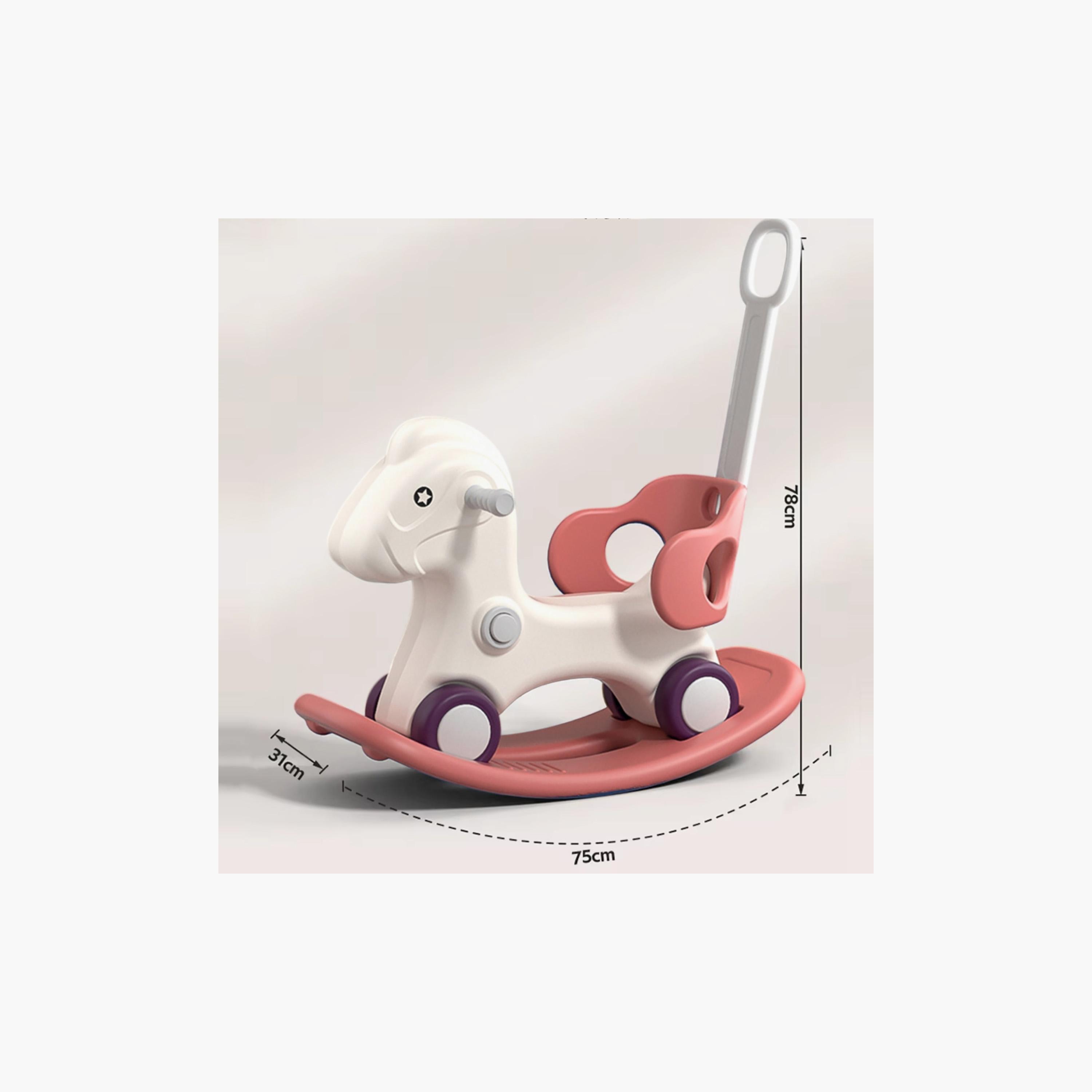 Little Angel 3-In-1 Rocking Horse Ride-On Toy With Handle & Backrest-toys-outdoor-bikesandrideons-manualrideons-image-6