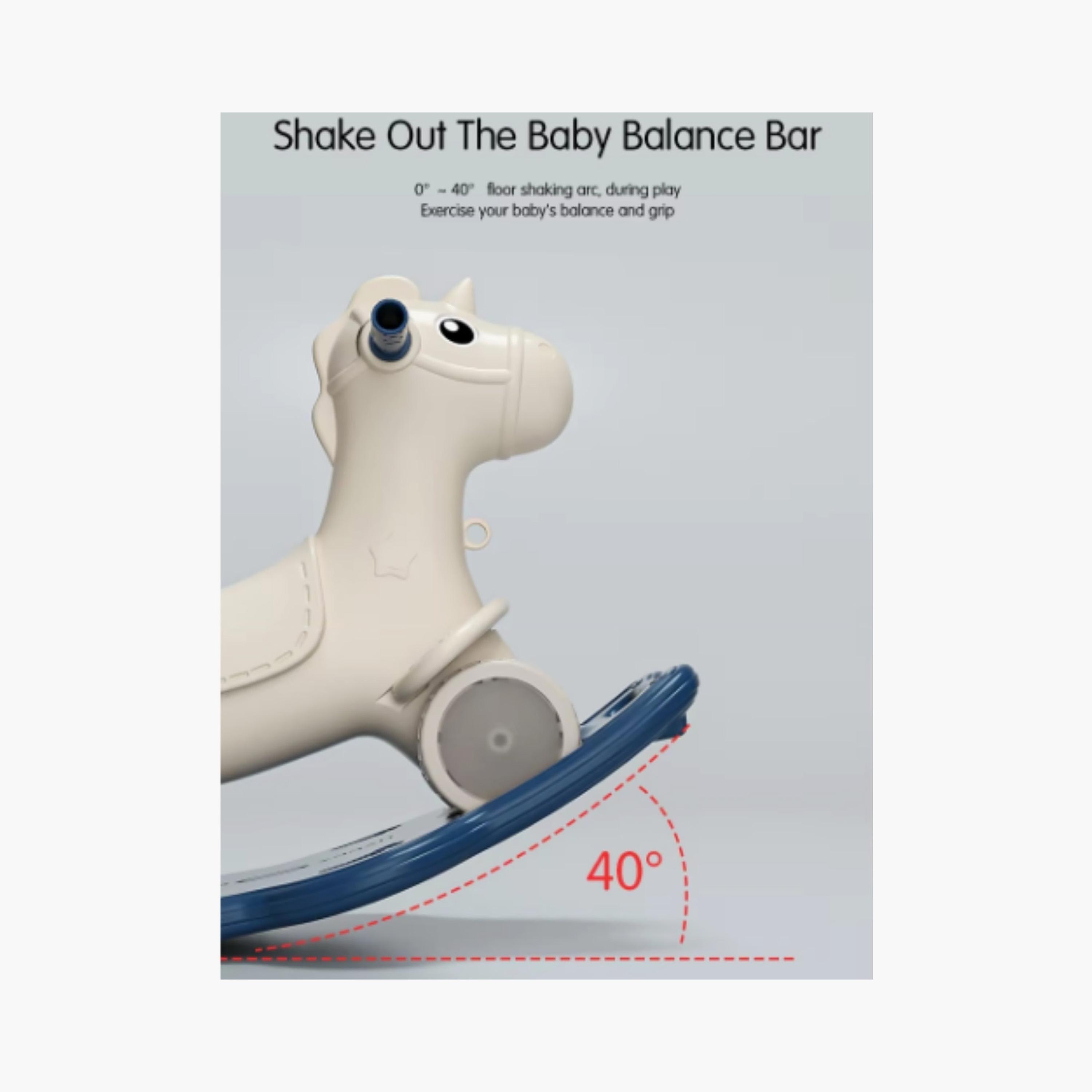 Little Angel Anti-Slip Rocking Horse Ride-On Toy with Handle & Backrest-toys-outdoor-bikesandrideons-manualrideons-image-5