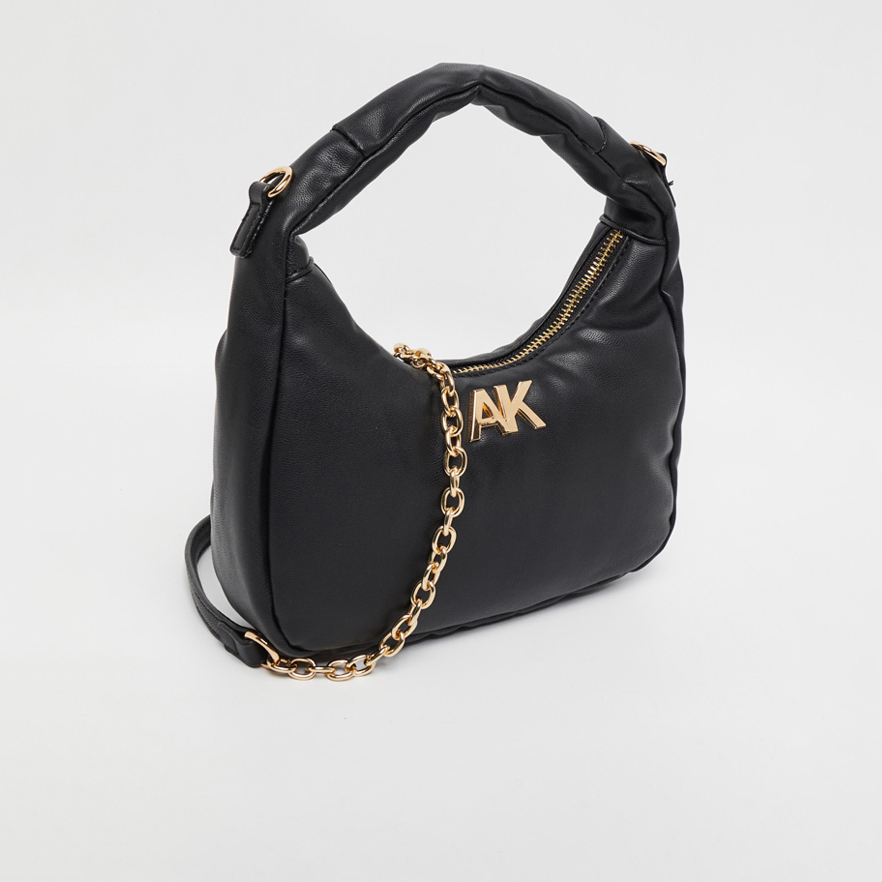 آن كلين - شنطة كتف سادة بمقبض علوي وسحاب حزام سلسلة | 19.5 × 4 × 10.5 سم-women-bagsandwallets-handbags-image-2