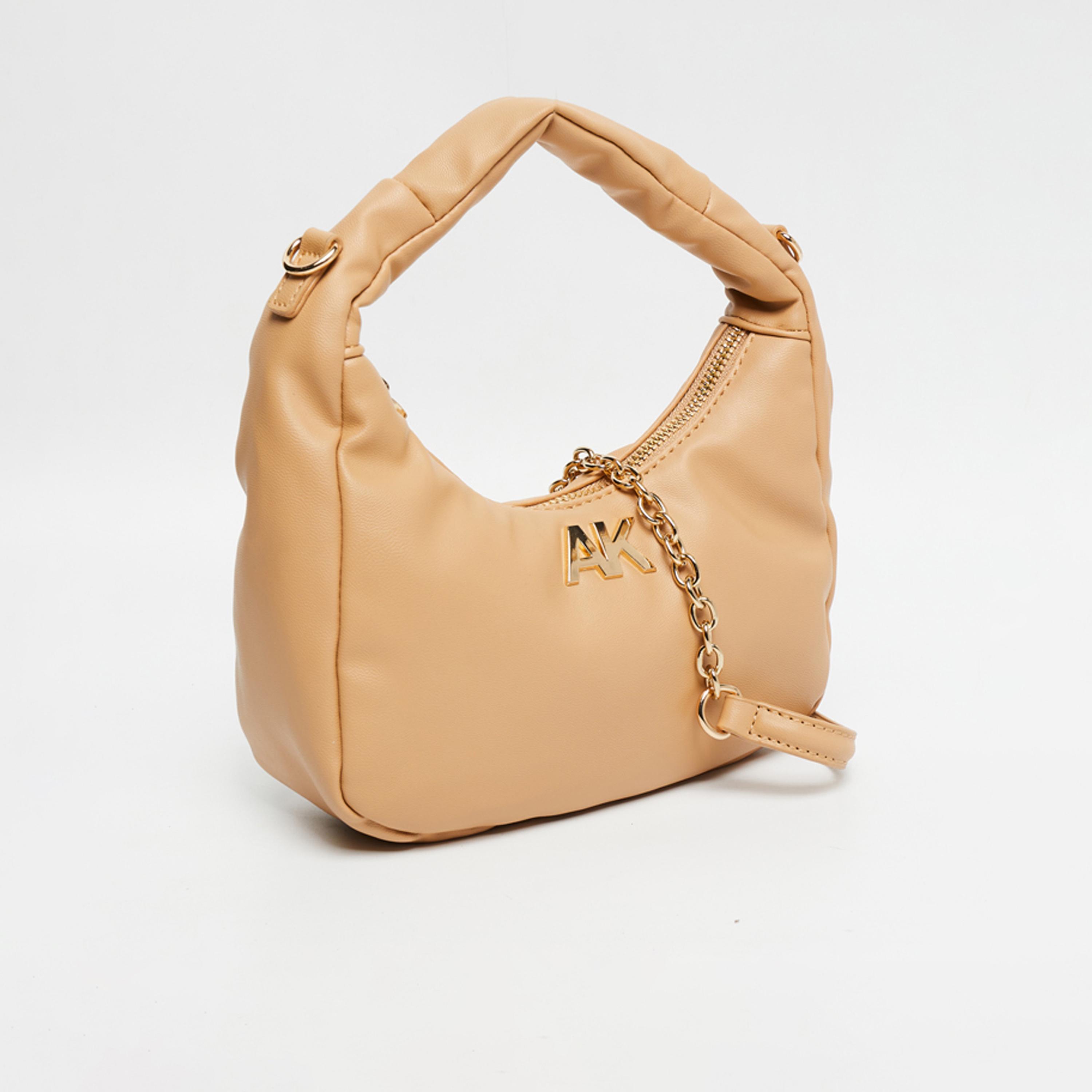 آن كلين - شنطة كتف سادة بمقبض علوي وسحاب حزام سلسلة | 19.5 × 4 × 10.5 سم-women-bagsandwallets-handbags-image-7