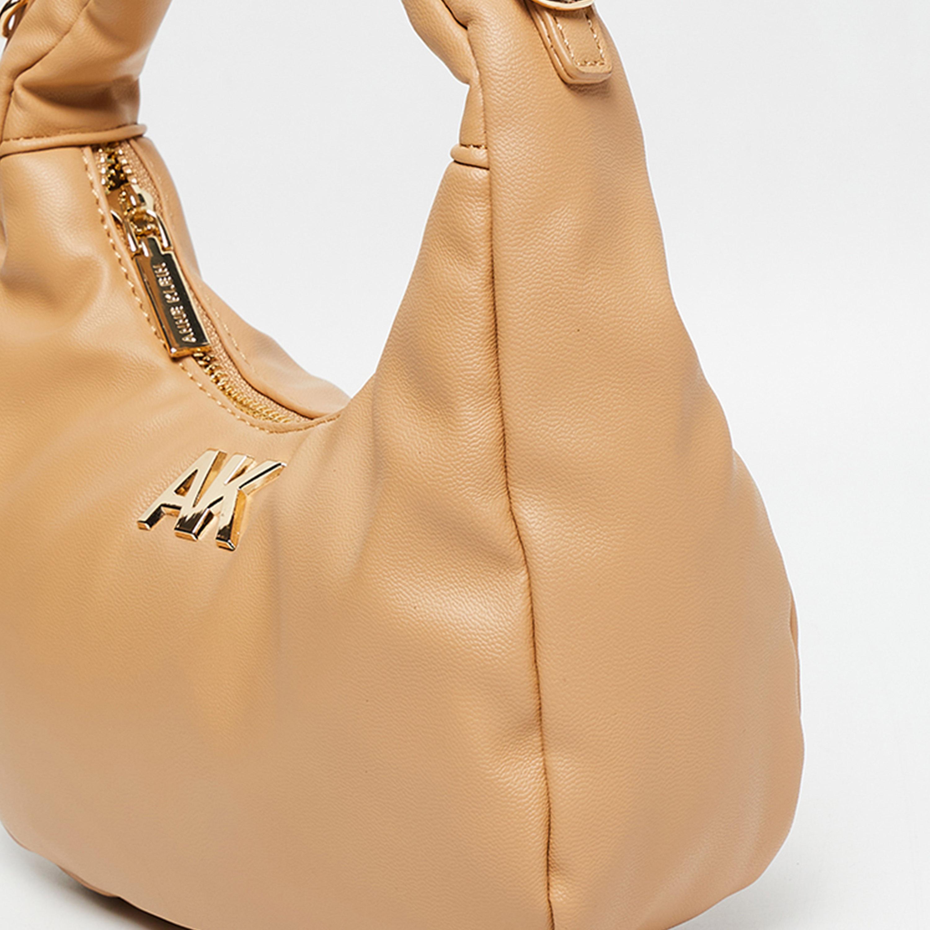 آن كلين - شنطة كتف سادة بمقبض علوي وسحاب حزام سلسلة | 19.5 × 4 × 10.5 سم-women-bagsandwallets-handbags-image-10