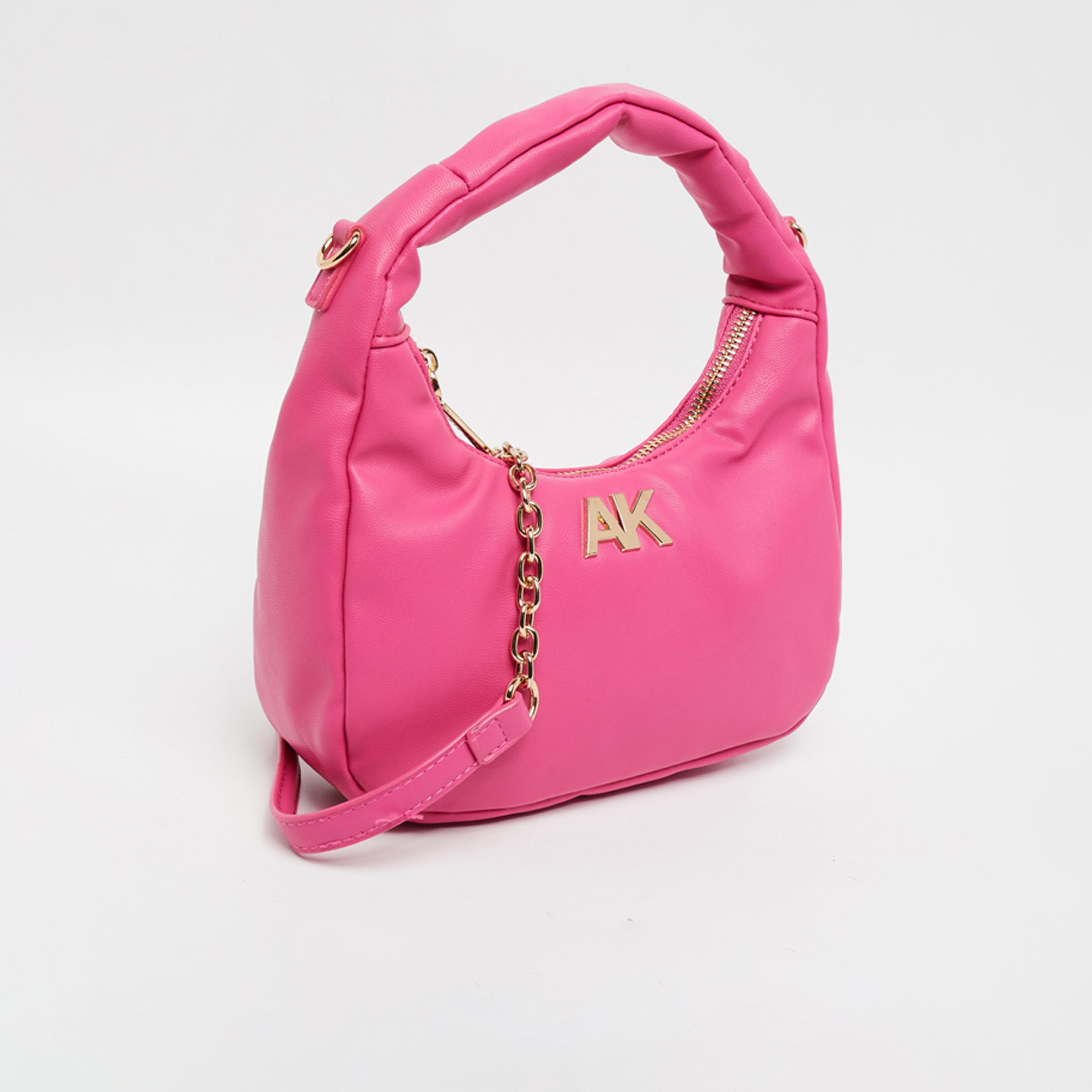 آن كلين - شنطة كتف سادة بمقبض علوي وسحاب حزام سلسلة | 19.5 × 4 × 10.5 سم-women-bagsandwallets-handbags-image-12