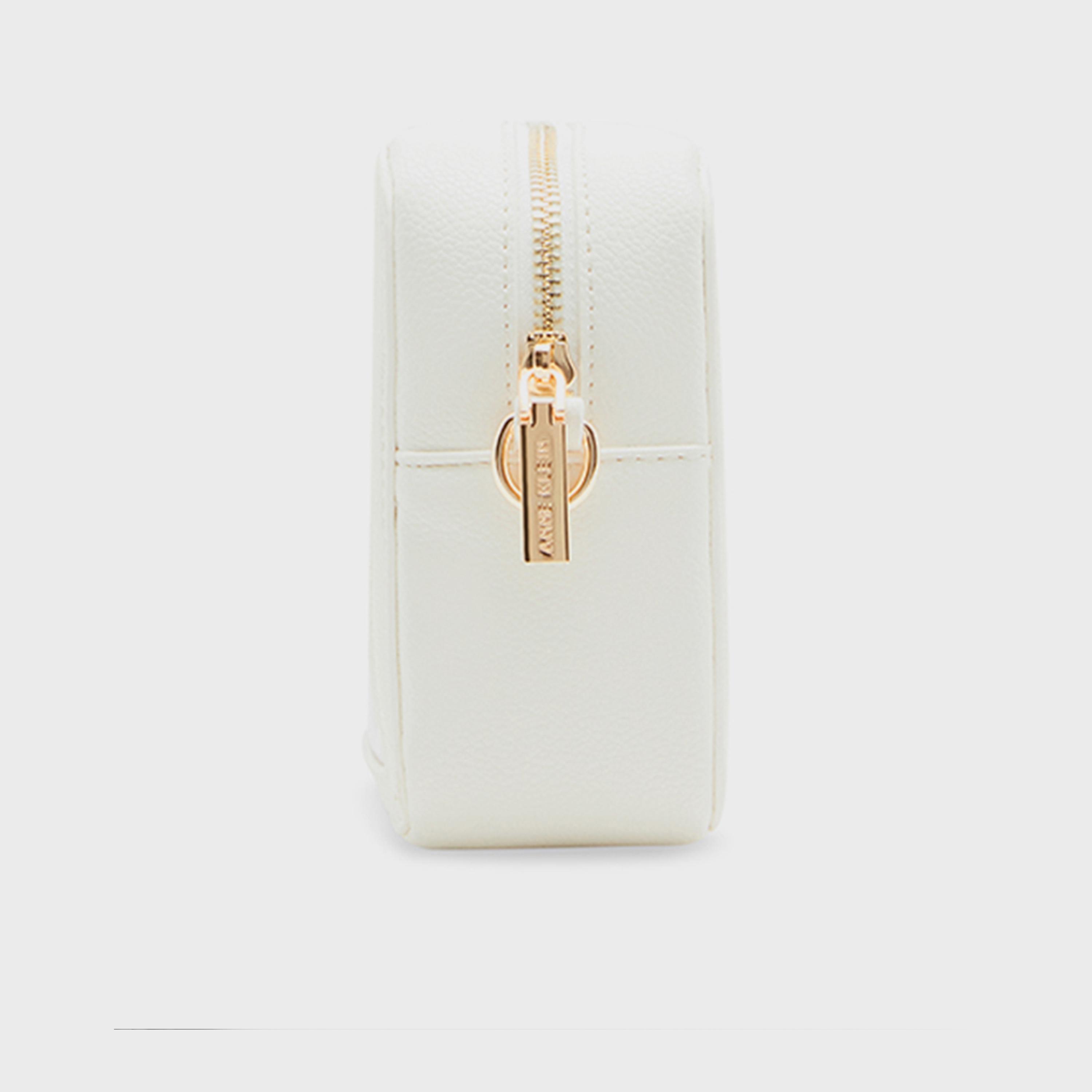 آن كلين - شنطة كروس نقشة مونوغرام مع سحاب حزام قابل للفصل | 20 × 5.58 × 10.16 سم-women-bagsandwallets-handbags-image-4