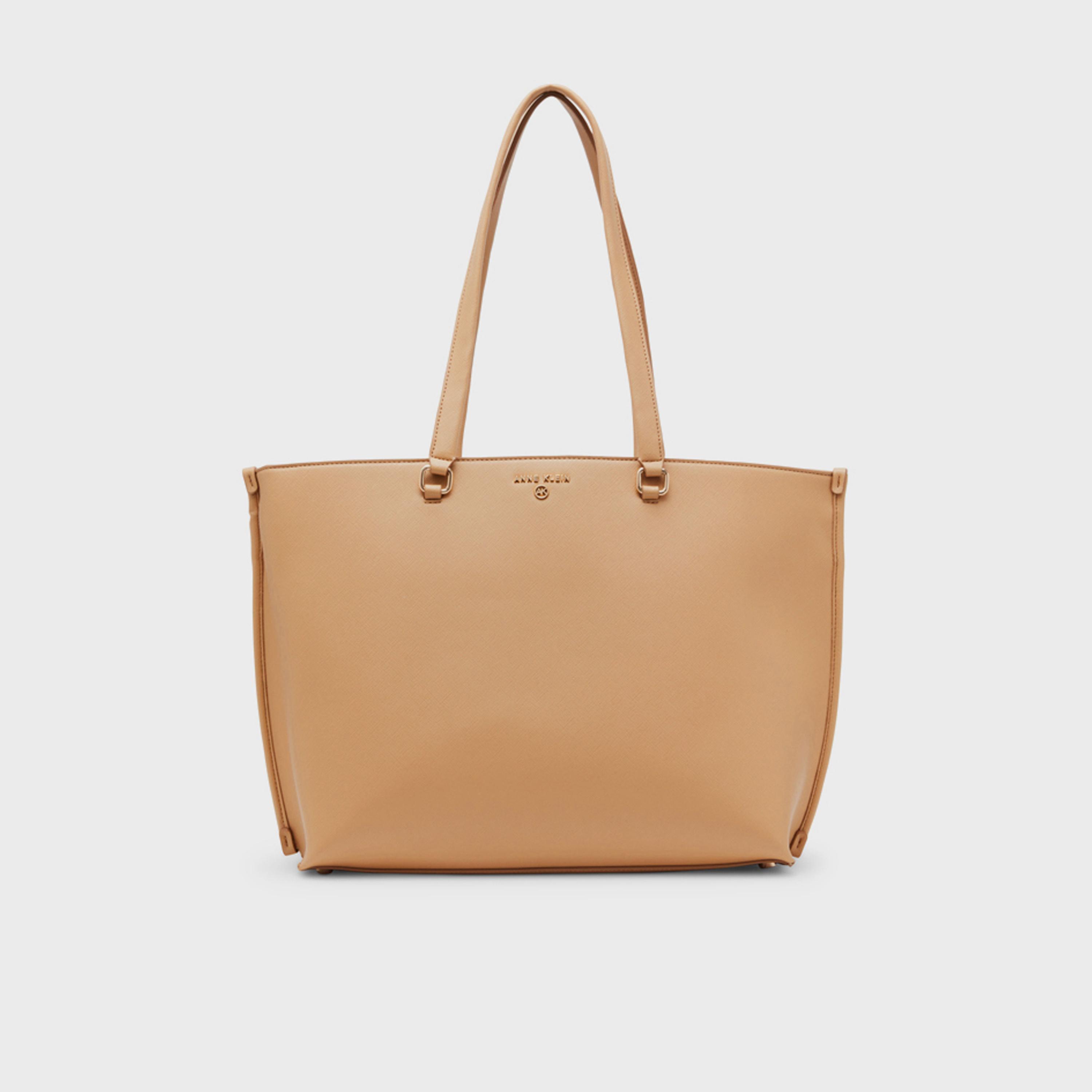 آن كلين - شنطة يد سادة بمقبضين وسحاب | 33.65 × 11.75 × 24.13 سم-women-bagsandwallets-handbags-image-1