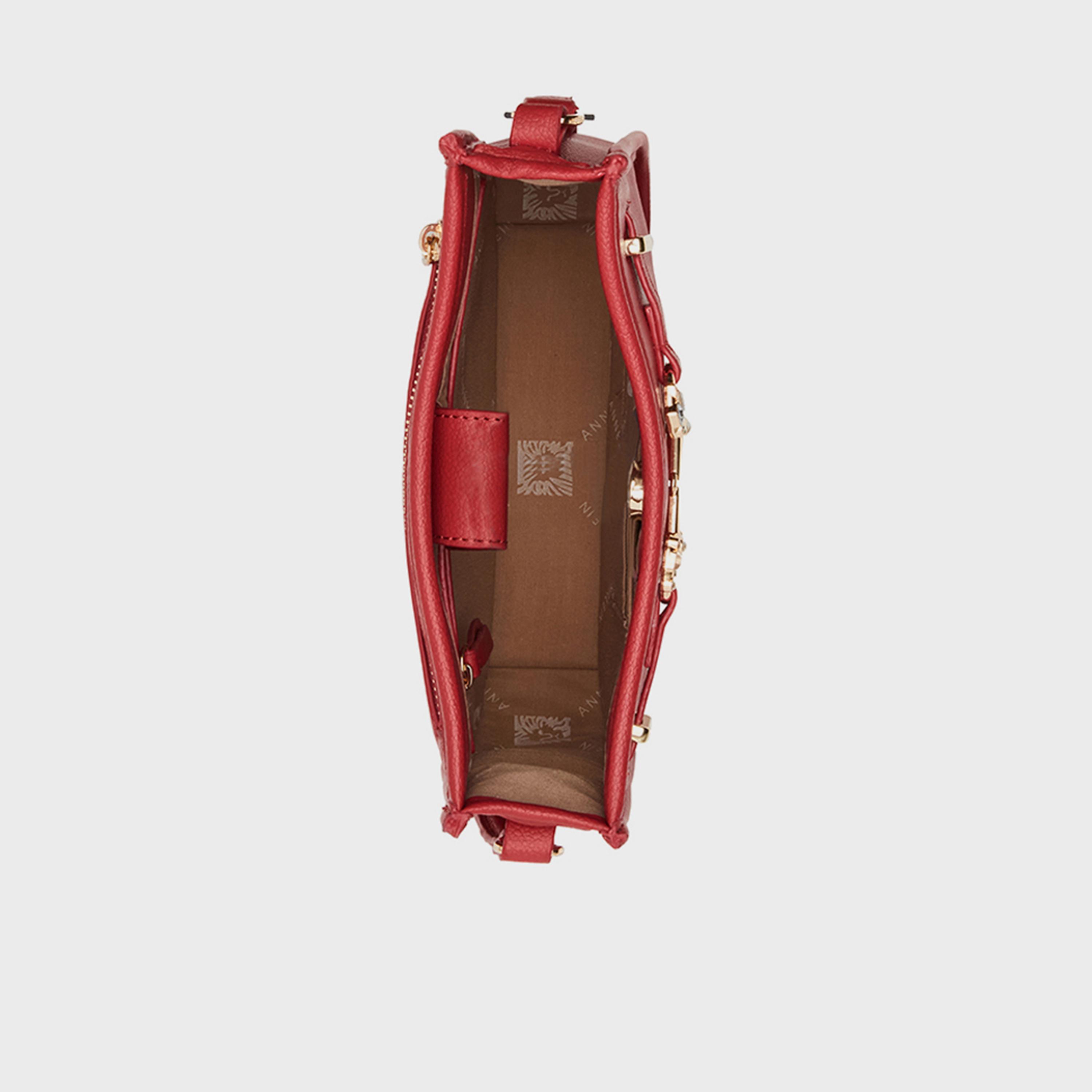 آن كلين - شنطة كتف مزخرفة بإغلاق مغناطيسي | 19.5 × 7.5 × 14 سم-women-bagsandwallets-handbags-image-10