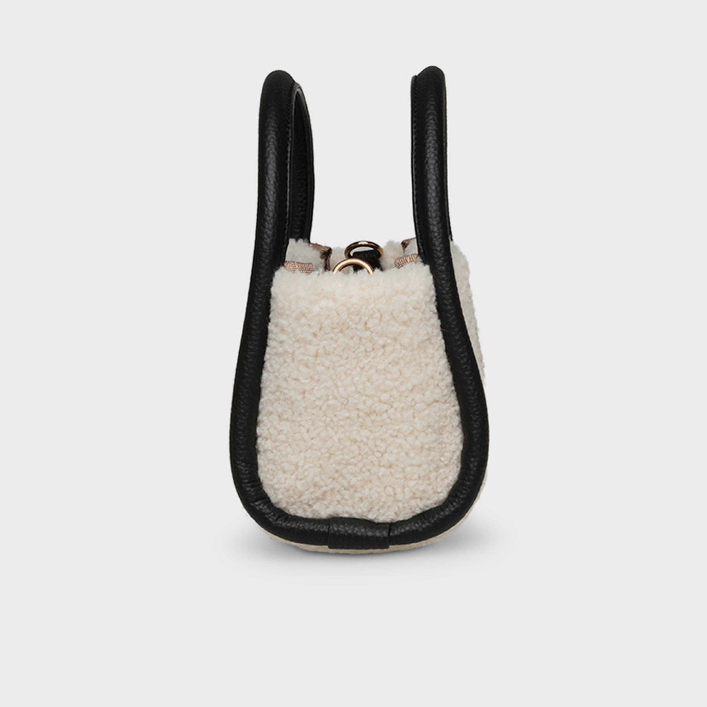 Anne Klein Textured Double Handle Crossbody Bag with Magnetic Closure and Detachable Strap | 19.56 X 5.58 X 10.16 CM-women-bagsandwallets-handbags-image-3