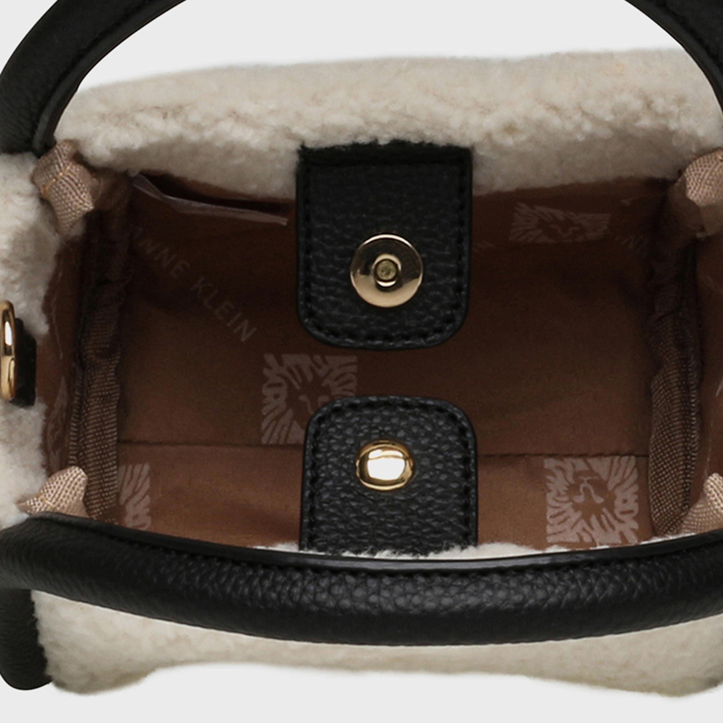 Anne Klein Textured Double Handle Crossbody Bag with Magnetic Closure and Detachable Strap | 19.56 X 5.58 X 10.16 CM-women-bagsandwallets-handbags-image-4