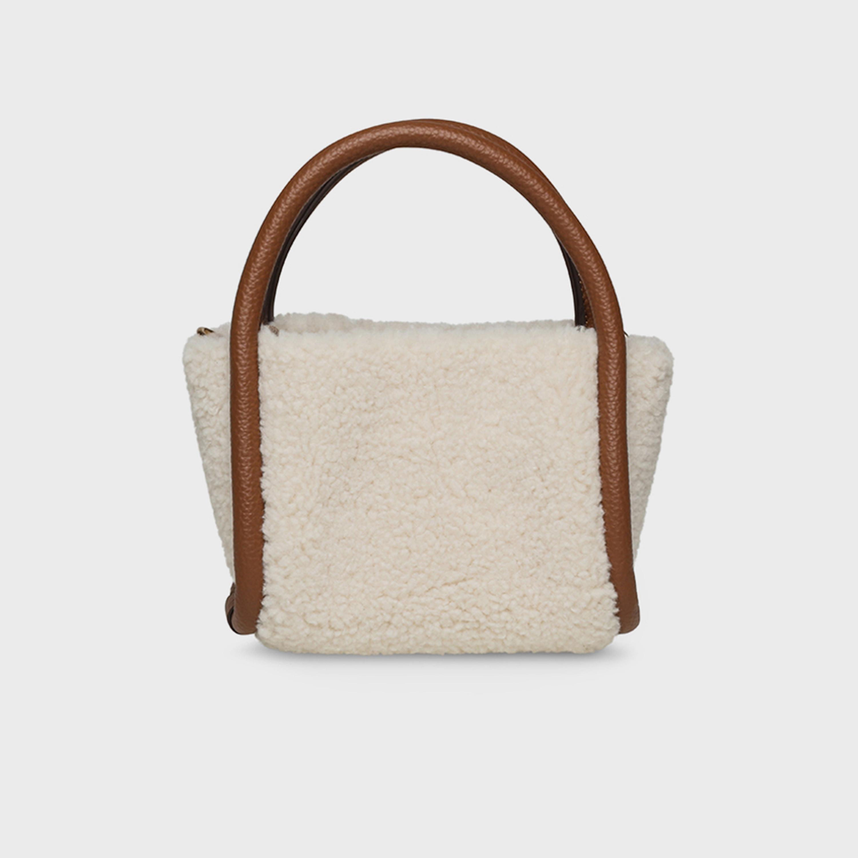 Anne Klein Textured Double Handle Crossbody Bag with Magnetic Closure and Detachable Strap | 19.56 X 5.58 X 10.16 CM-women-bagsandwallets-handbags-image-6
