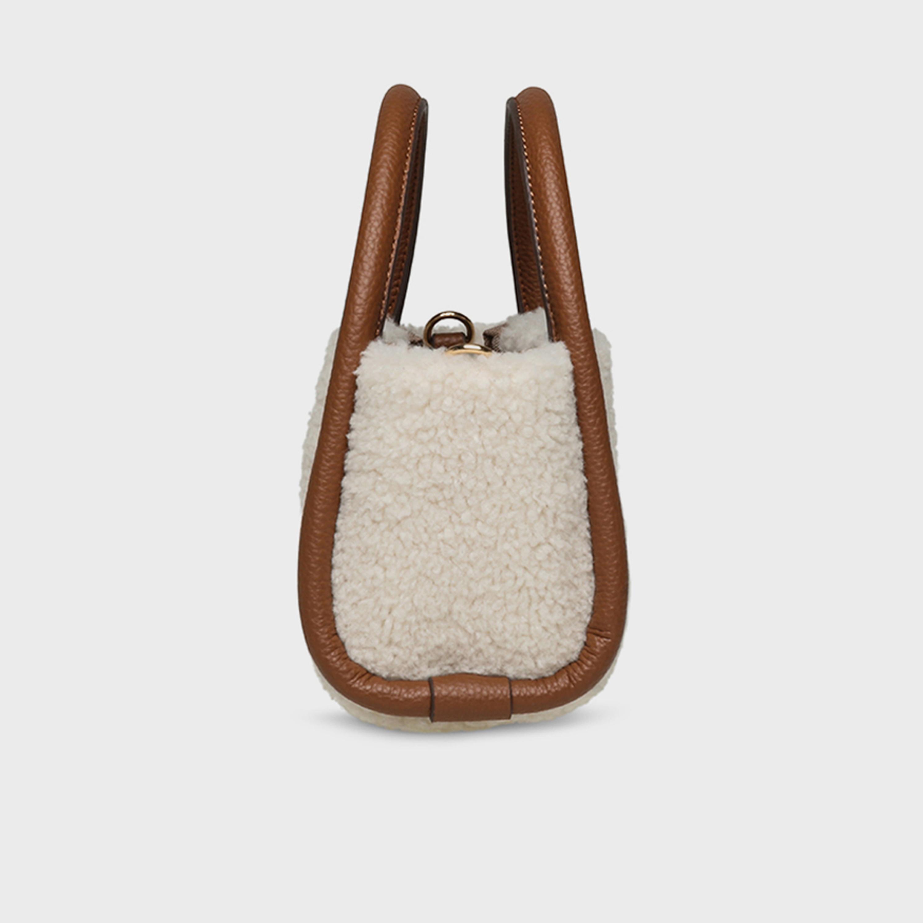 Anne Klein Textured Double Handle Crossbody Bag with Magnetic Closure and Detachable Strap | 19.56 X 5.58 X 10.16 CM-women-bagsandwallets-handbags-image-7