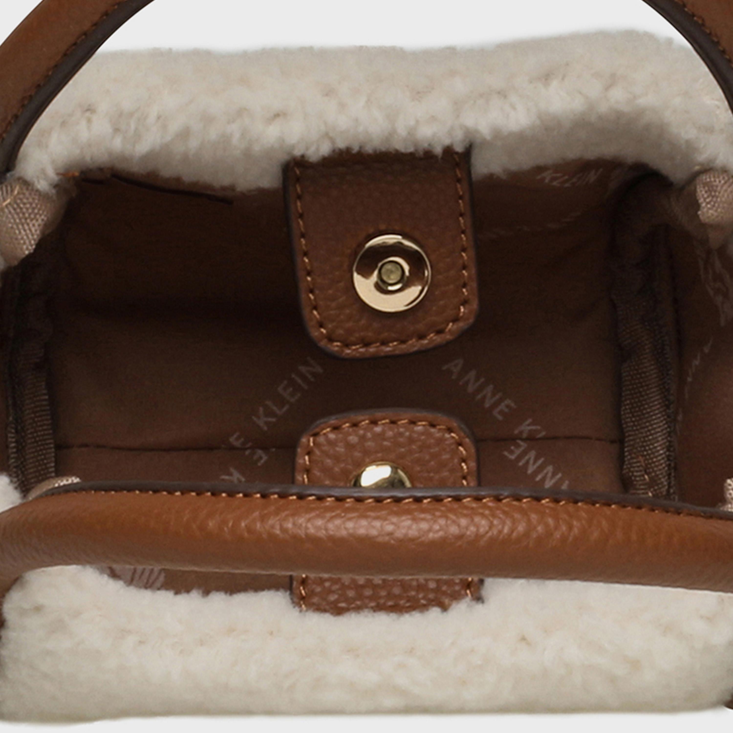 Anne Klein Textured Double Handle Crossbody Bag with Magnetic Closure and Detachable Strap | 19.56 X 5.58 X 10.16 CM-women-bagsandwallets-handbags-image-8