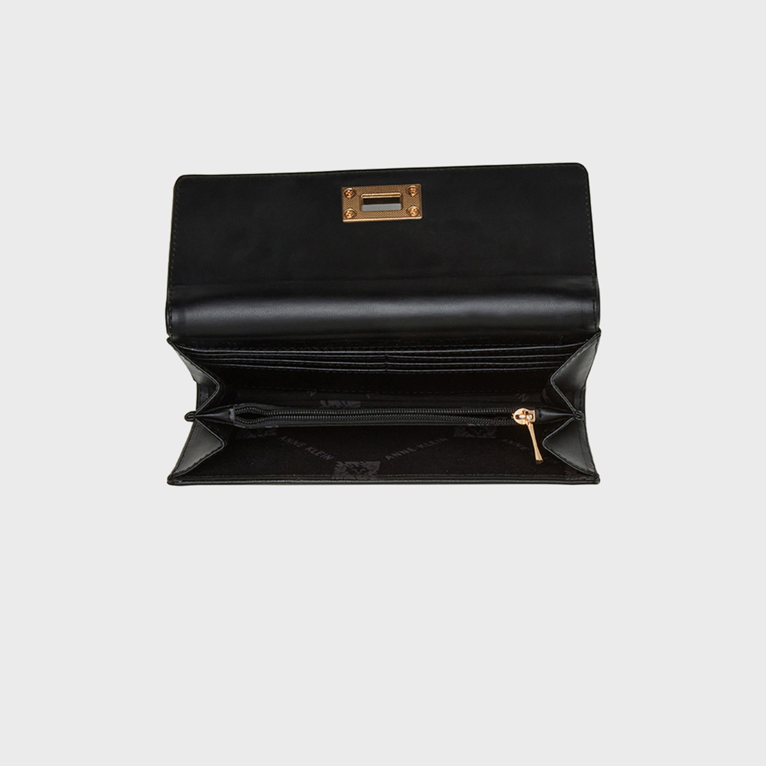 آن كلين - محفظة سادة بغطاء | 23.62 × 5.08 × 14.22 سم-women-bagsandwallets-wallets-image-5