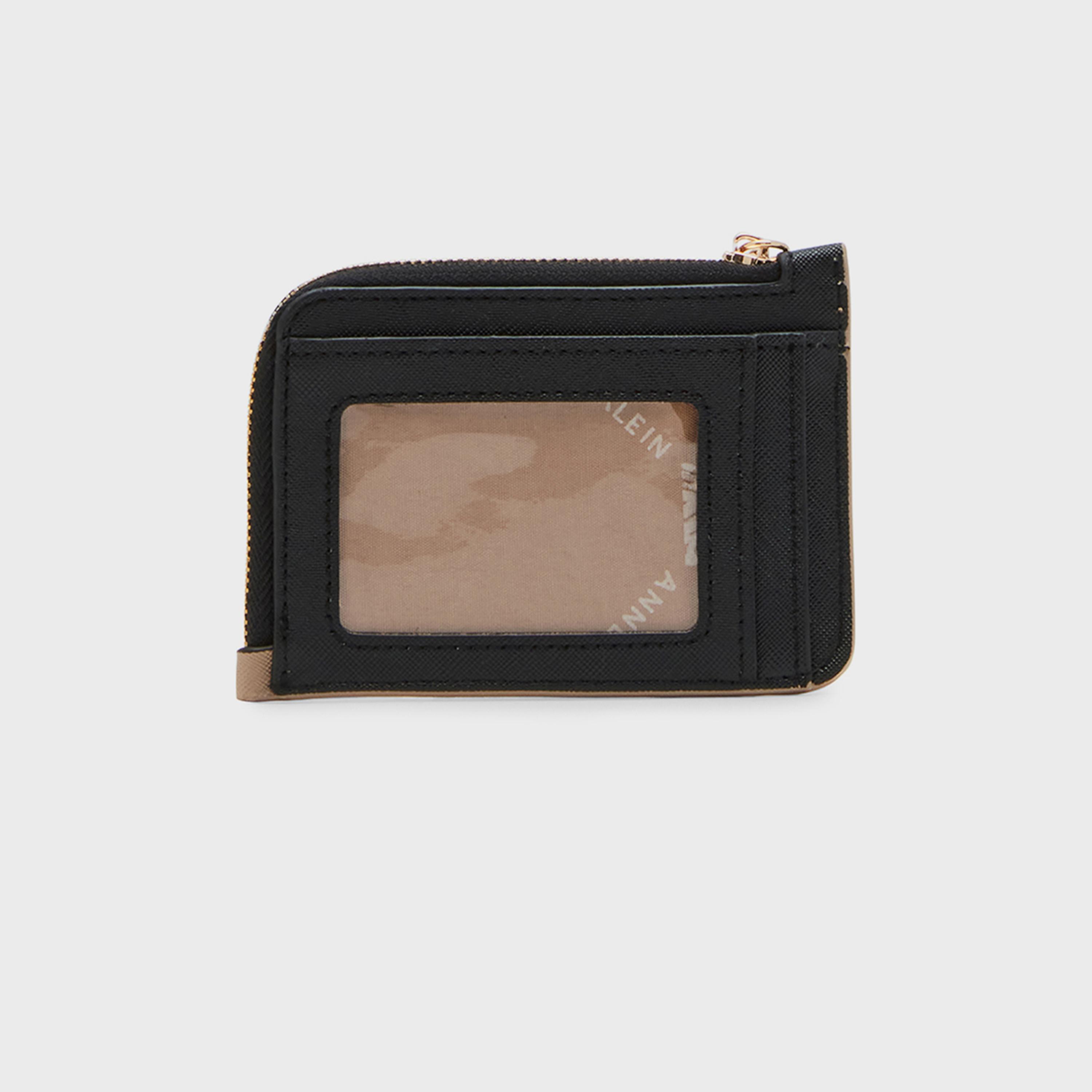 آن كلين - حامل بطاقات بألوان متداخلة مع سحاب | 12.06 × 1.91 × 8.89 سم-women-bagsandwallets-wallets-image-5
