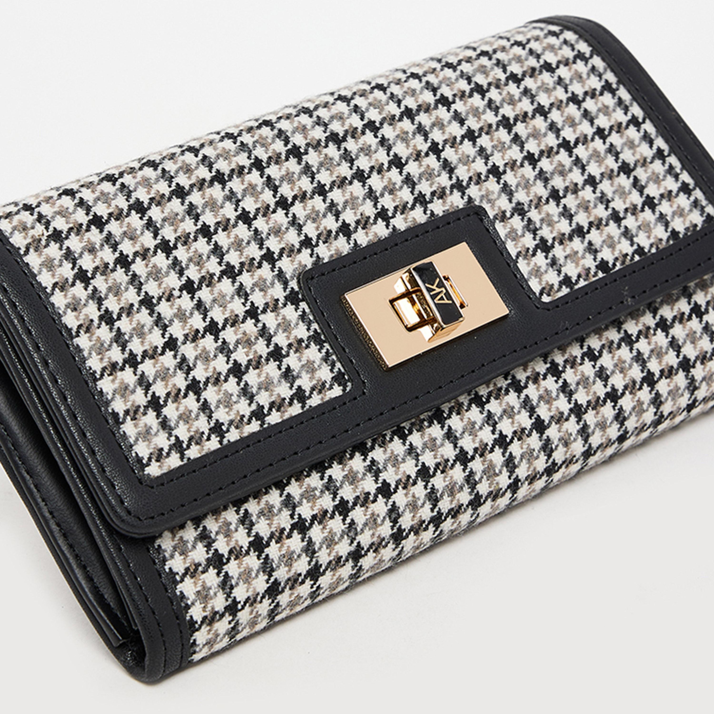 آن كلين - محفظة مطبوعة بقفل دوار | 23.62 × 5.08 × 14.22 سم-women-bagsandwallets-wallets-image-4