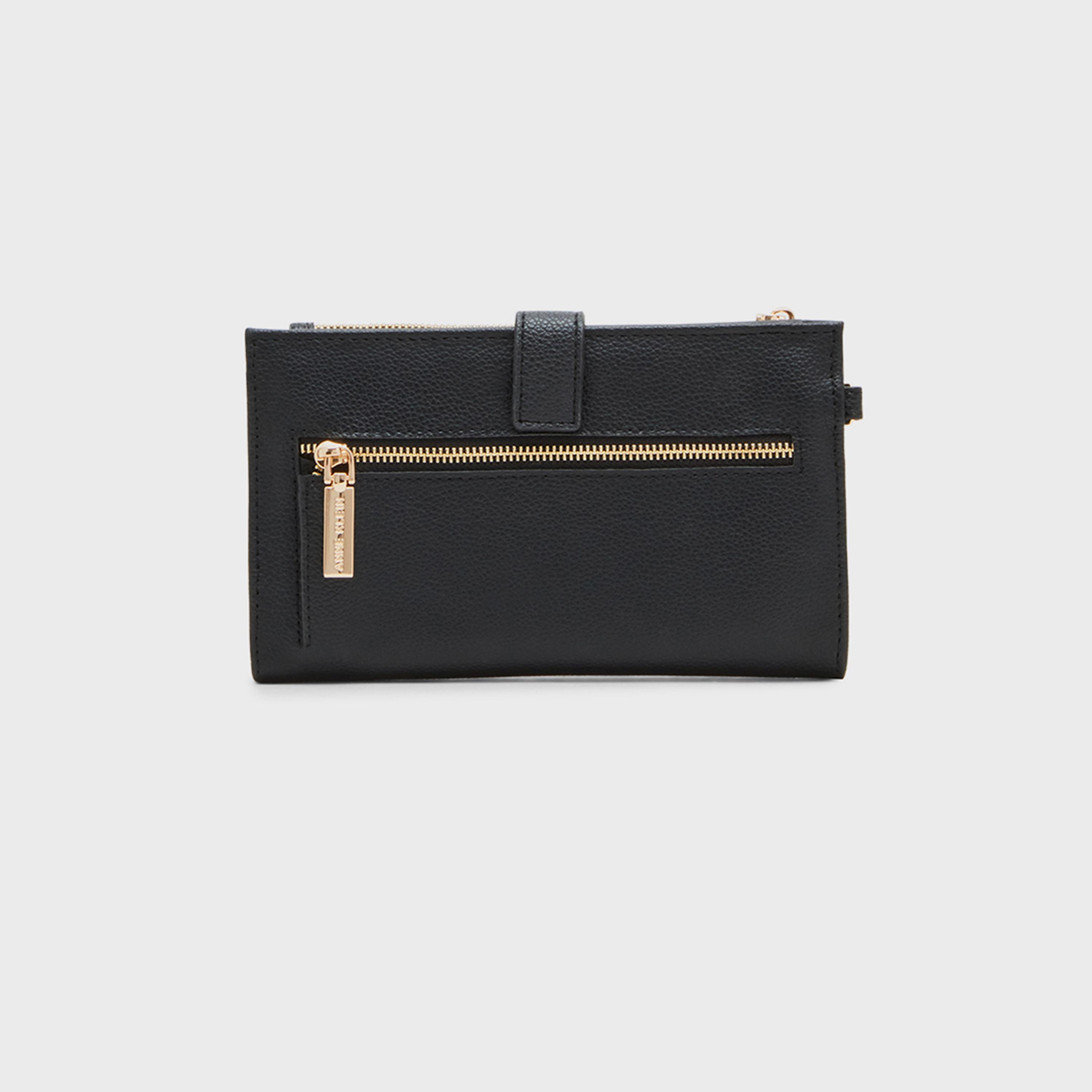 Anne Klein Textured Wallet with Magnetic Closure | 23.62 X 5.08 X 14.22 CM-women-bagsandwallets-wallets-image-2