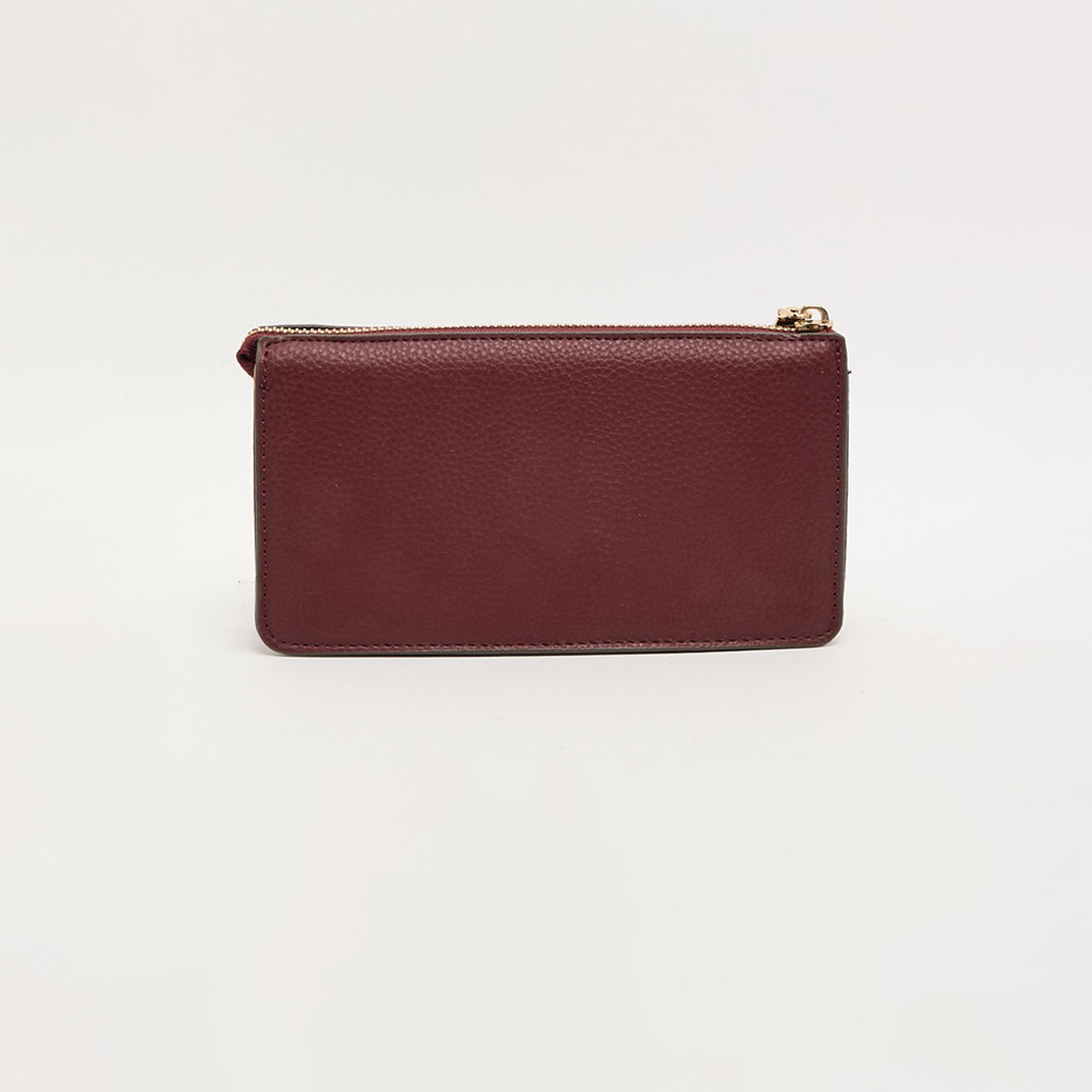 Anne Klein Textured Wallet with Zipper and Detachable Strap-women-bagsandwallets-wallets-image-9