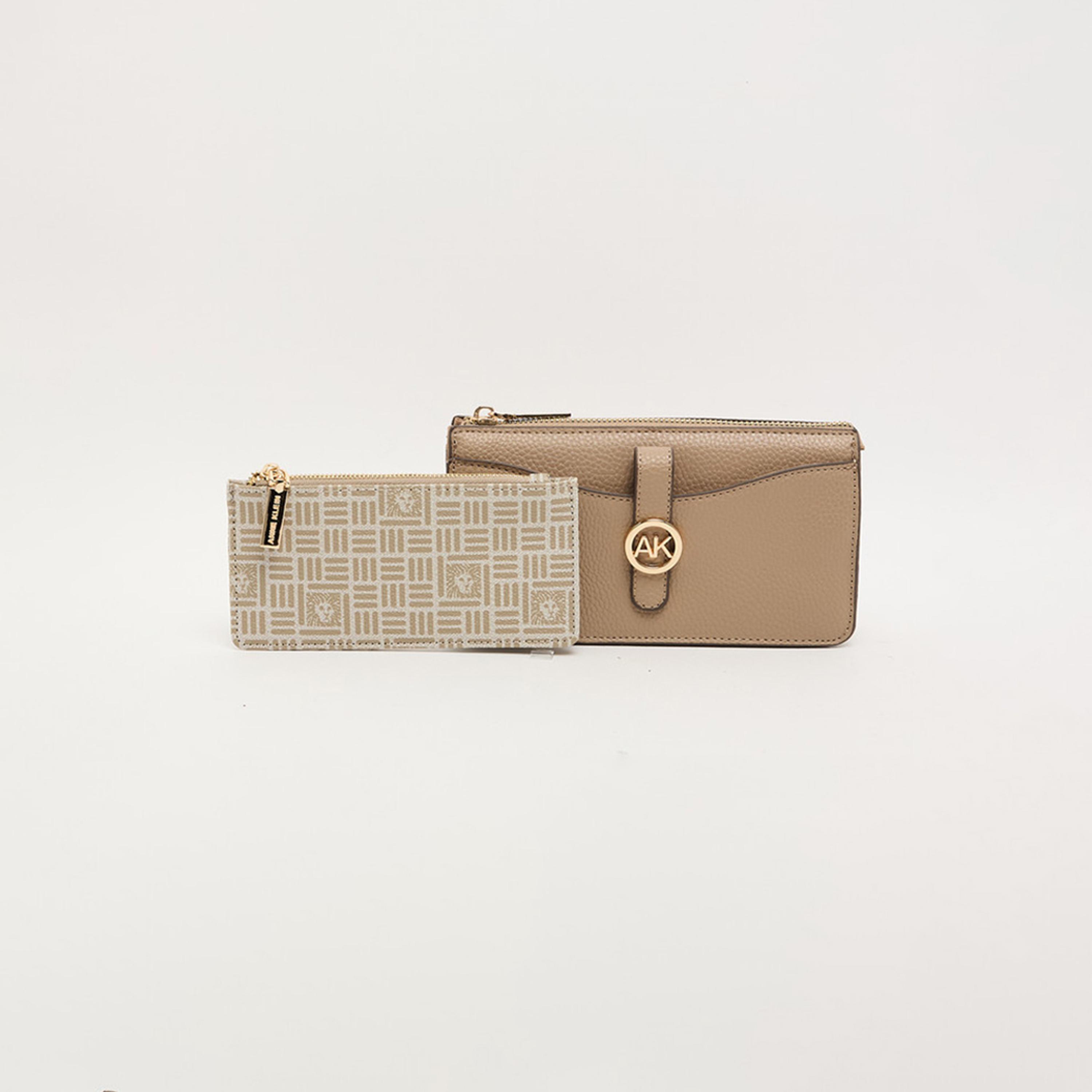 Anne Klein Textured Wallet with Zipper and Detachable Strap-women-bagsandwallets-wallets-image-11