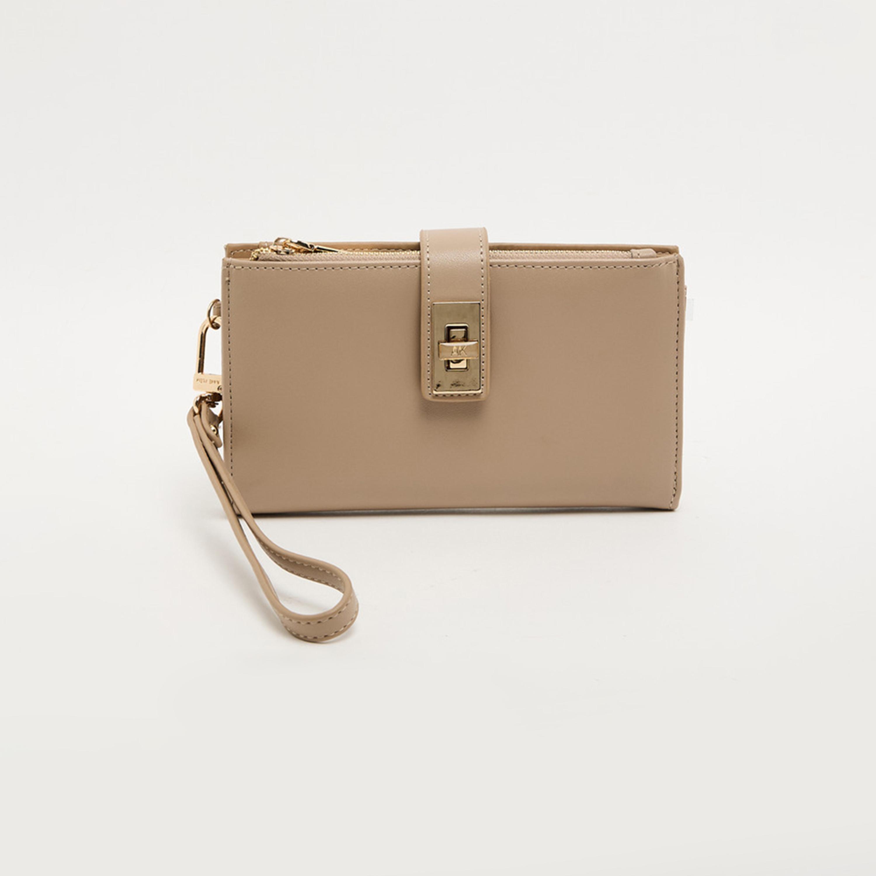 آن كلين - محفظة سادة بقفل دوار-women-bagsandwallets-wallets-image-1