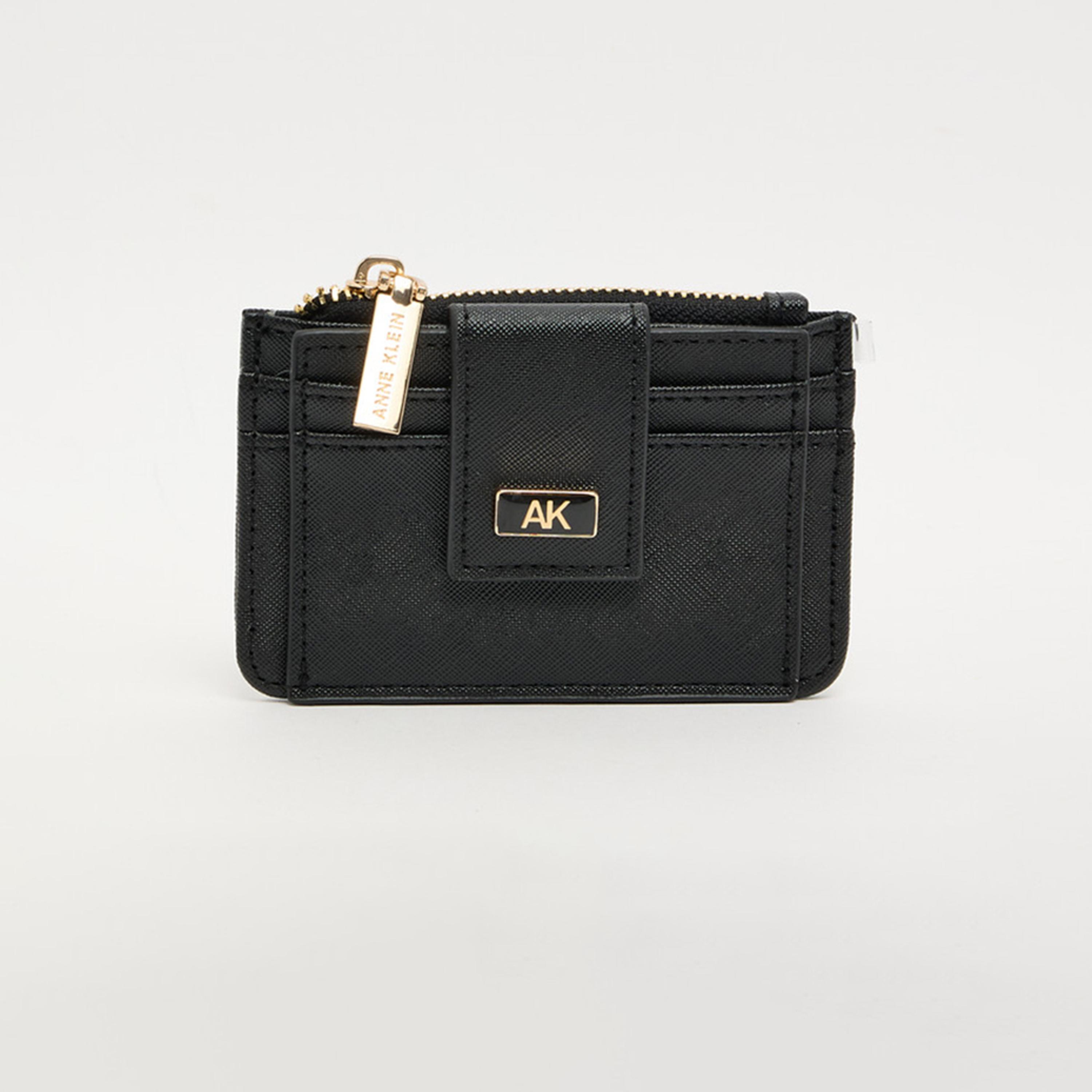Anne Klein Textured Cardholder with Zipper | 19.5 X 4 X 10.5 CM-women-bagsandwallets-wallets-image-1