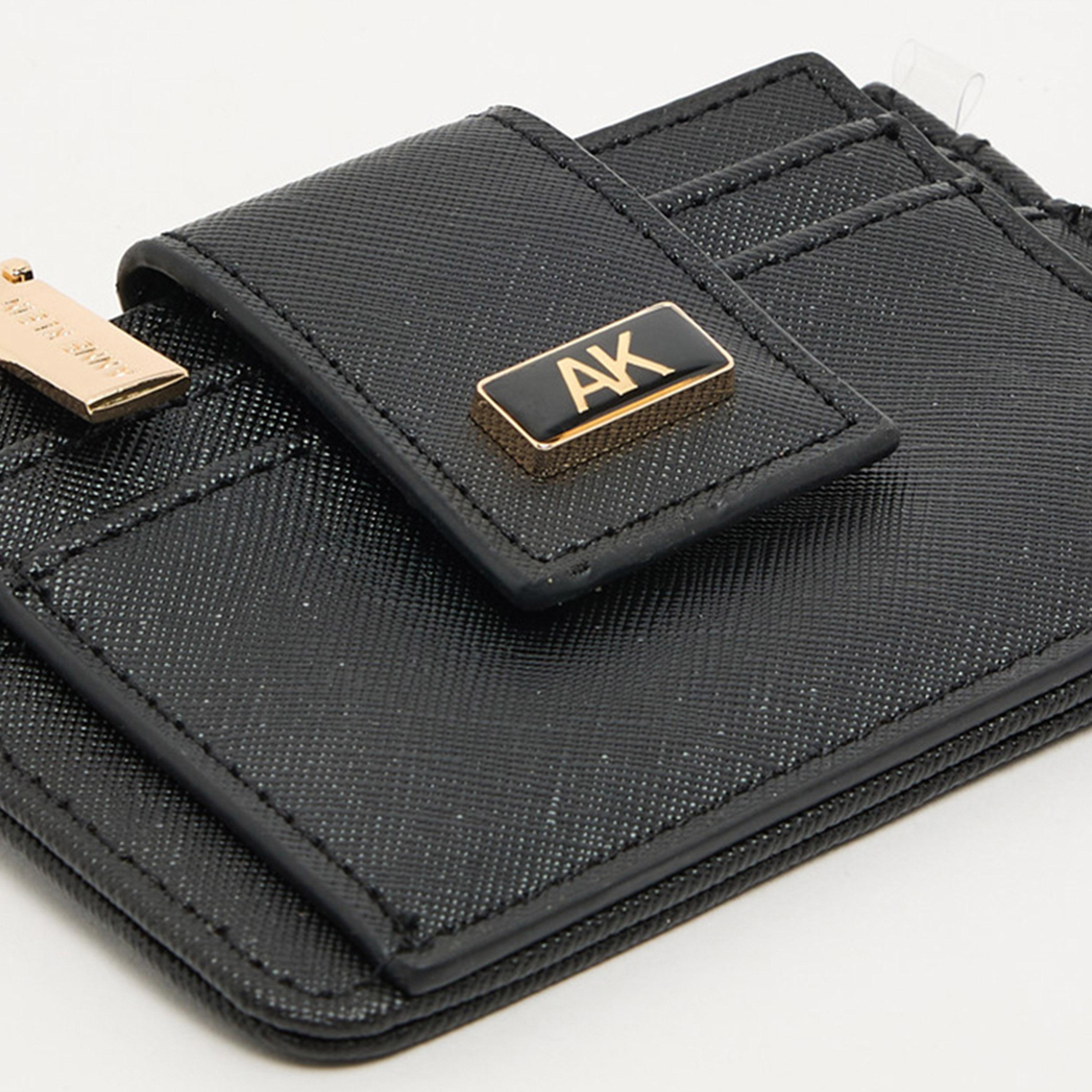 Anne Klein Textured Cardholder with Zipper | 19.5 X 4 X 10.5 CM-women-bagsandwallets-wallets-image-4