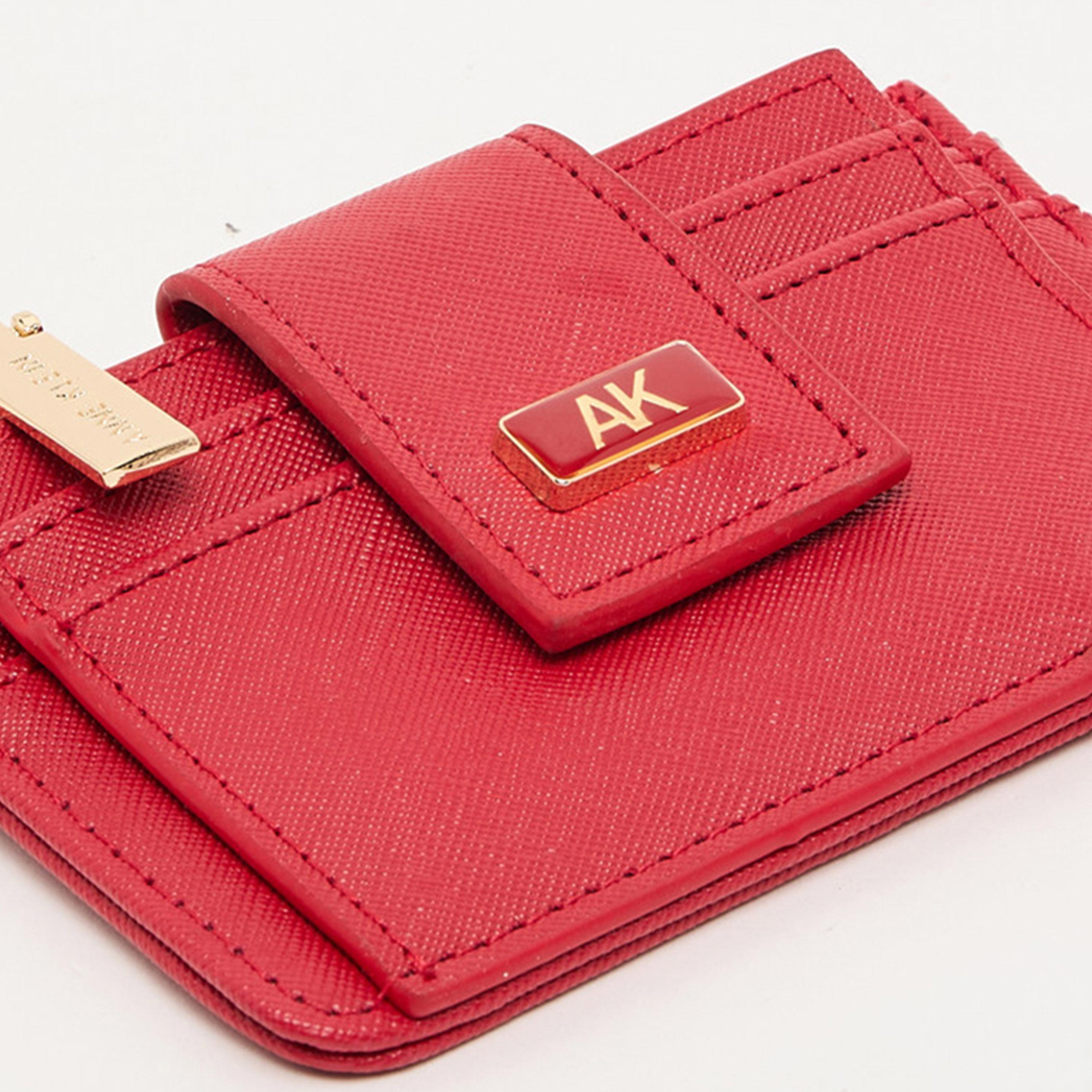 Anne Klein Textured Cardholder with Zipper | 19.5 X 4 X 10.5 CM-women-bagsandwallets-wallets-image-9
