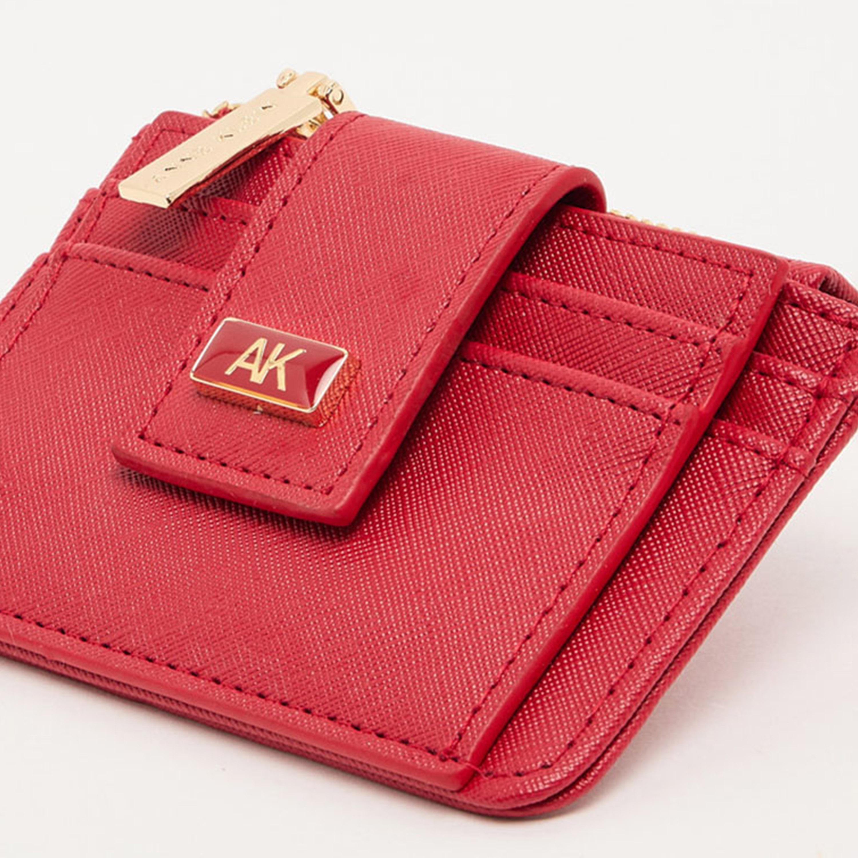 Anne Klein Textured Cardholder with Zipper | 19.5 X 4 X 10.5 CM-women-bagsandwallets-wallets-image-10