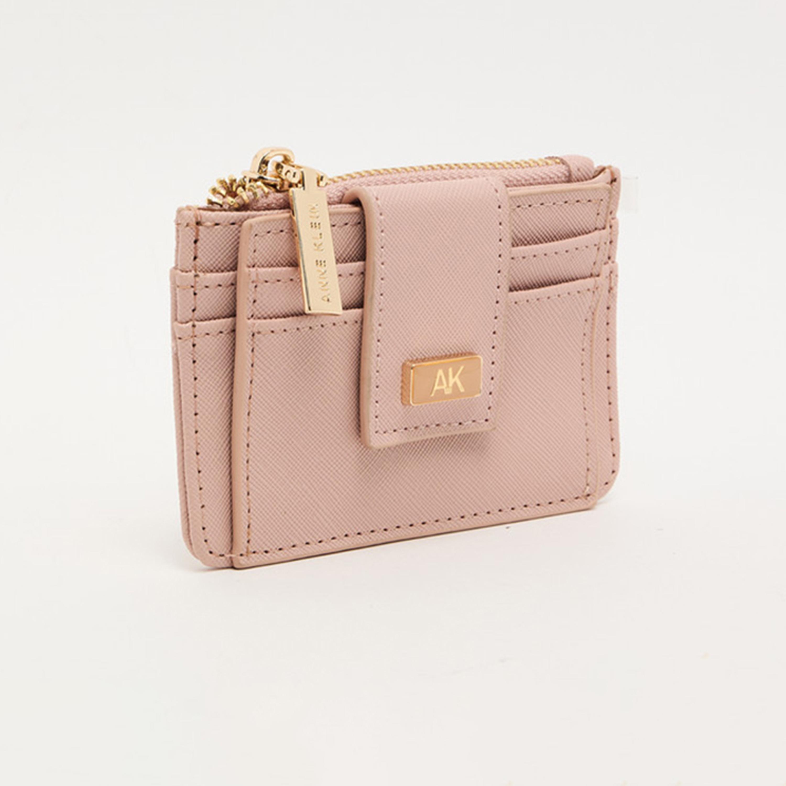 Anne Klein Textured Cardholder with Zipper | 19.5 X 4 X 10.5 CM-women-bagsandwallets-wallets-image-12