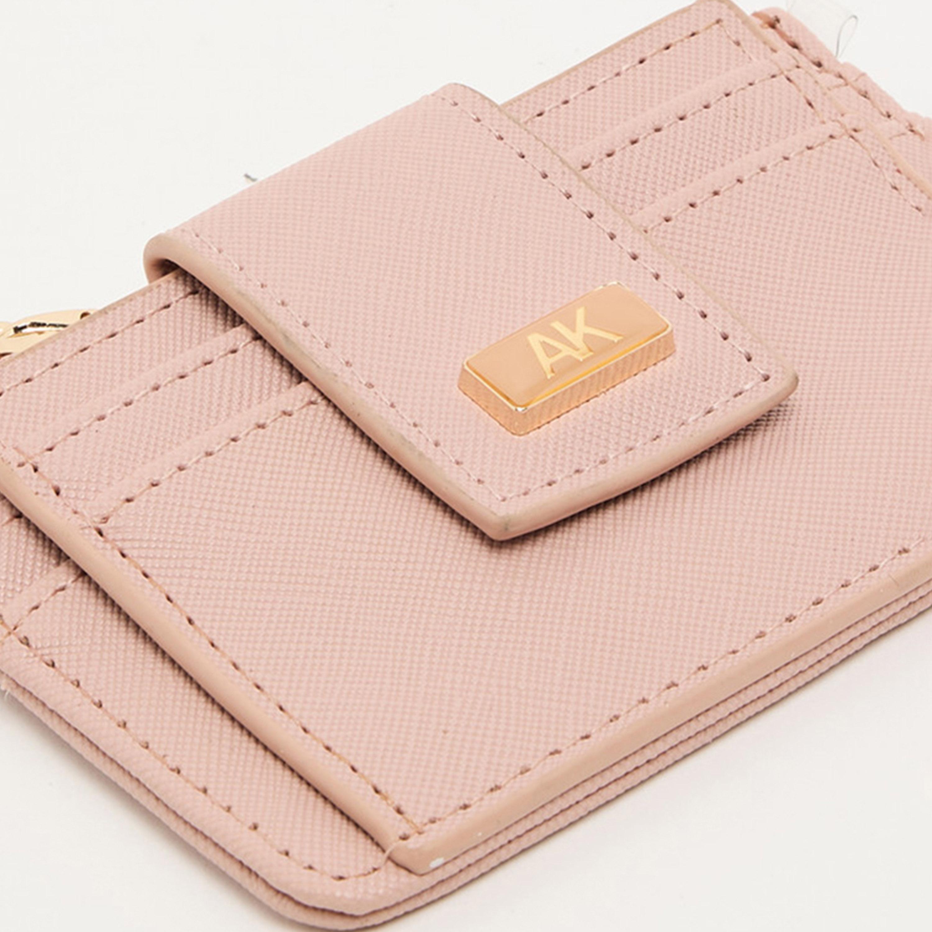 Anne Klein Textured Cardholder with Zipper | 19.5 X 4 X 10.5 CM-women-bagsandwallets-wallets-image-14