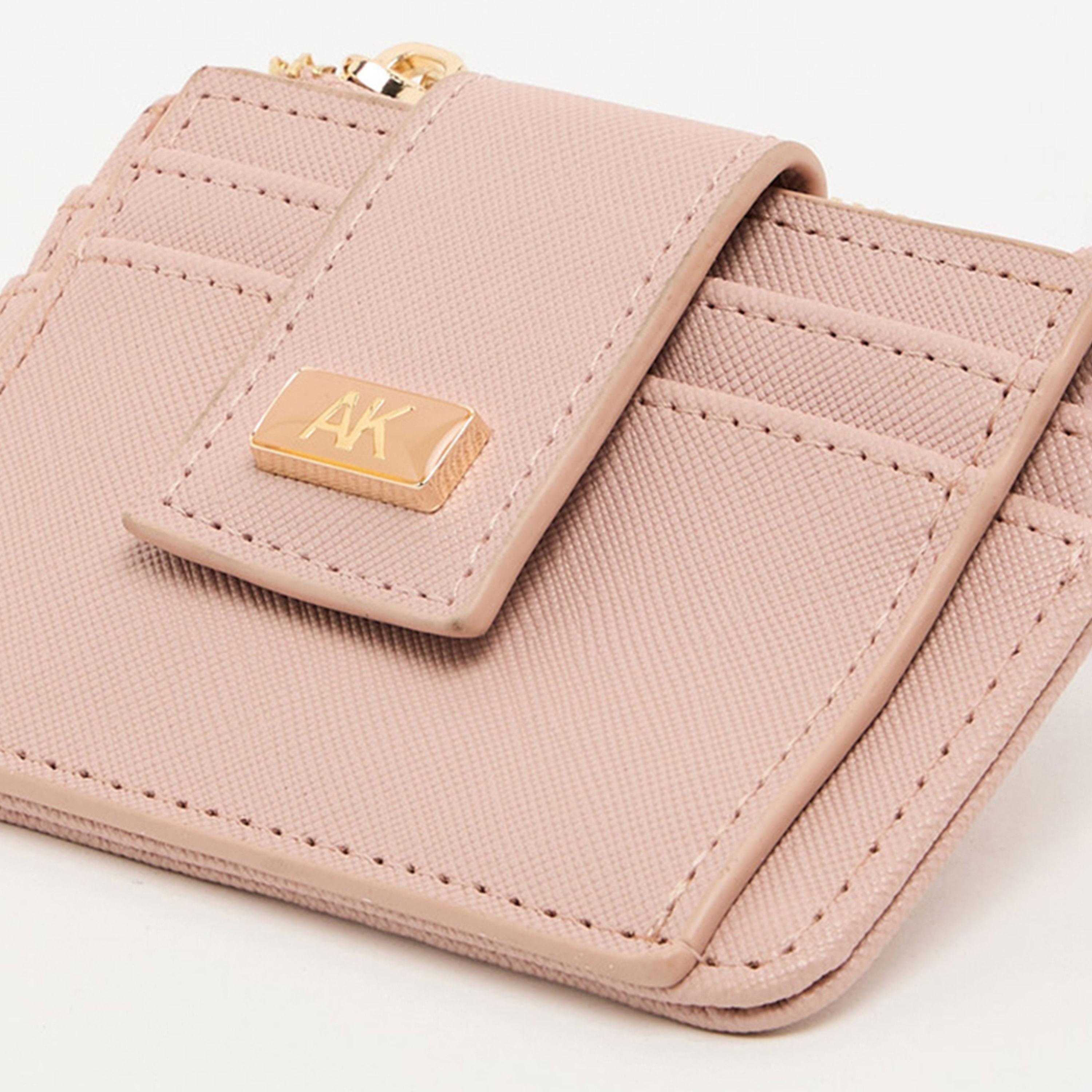 Anne Klein Textured Cardholder with Zipper | 19.5 X 4 X 10.5 CM-women-bagsandwallets-wallets-image-15