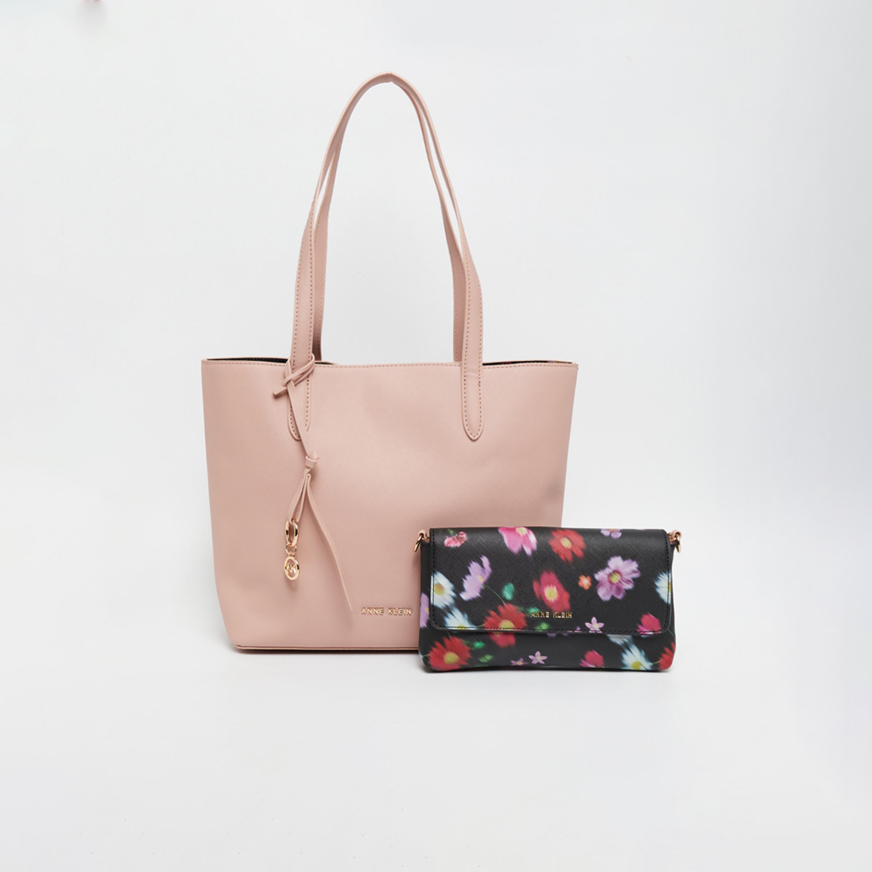 آن كلين - شنطة يد سادة بمقبضين وإغلاق مغناطيسي | 28.9 × 12.06 × 26.04 سم-women-bagsandwallets-handbags-image-1