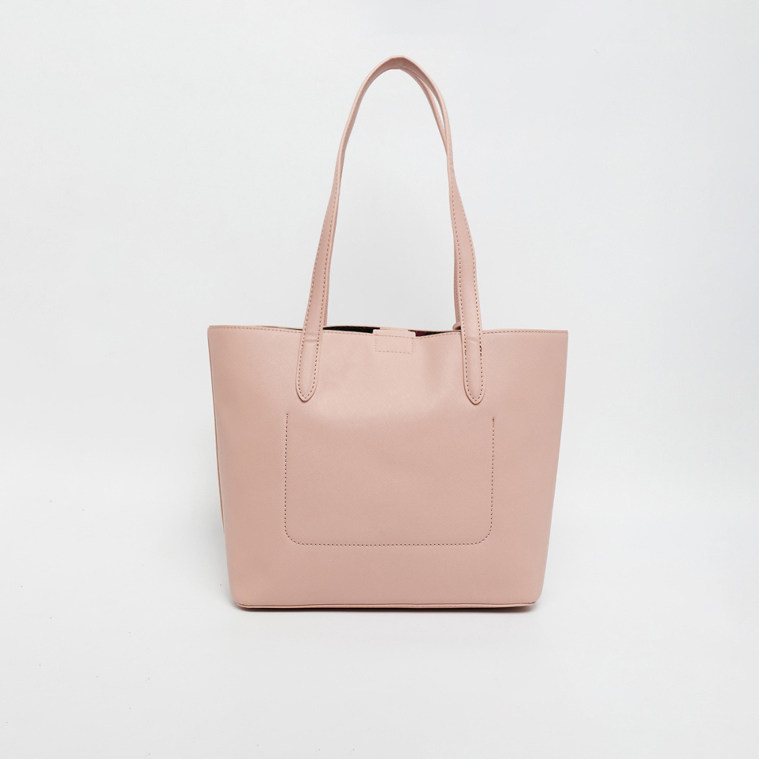 آن كلين - شنطة يد سادة بمقبضين وإغلاق مغناطيسي | 28.9 × 12.06 × 26.04 سم-women-bagsandwallets-handbags-image-4