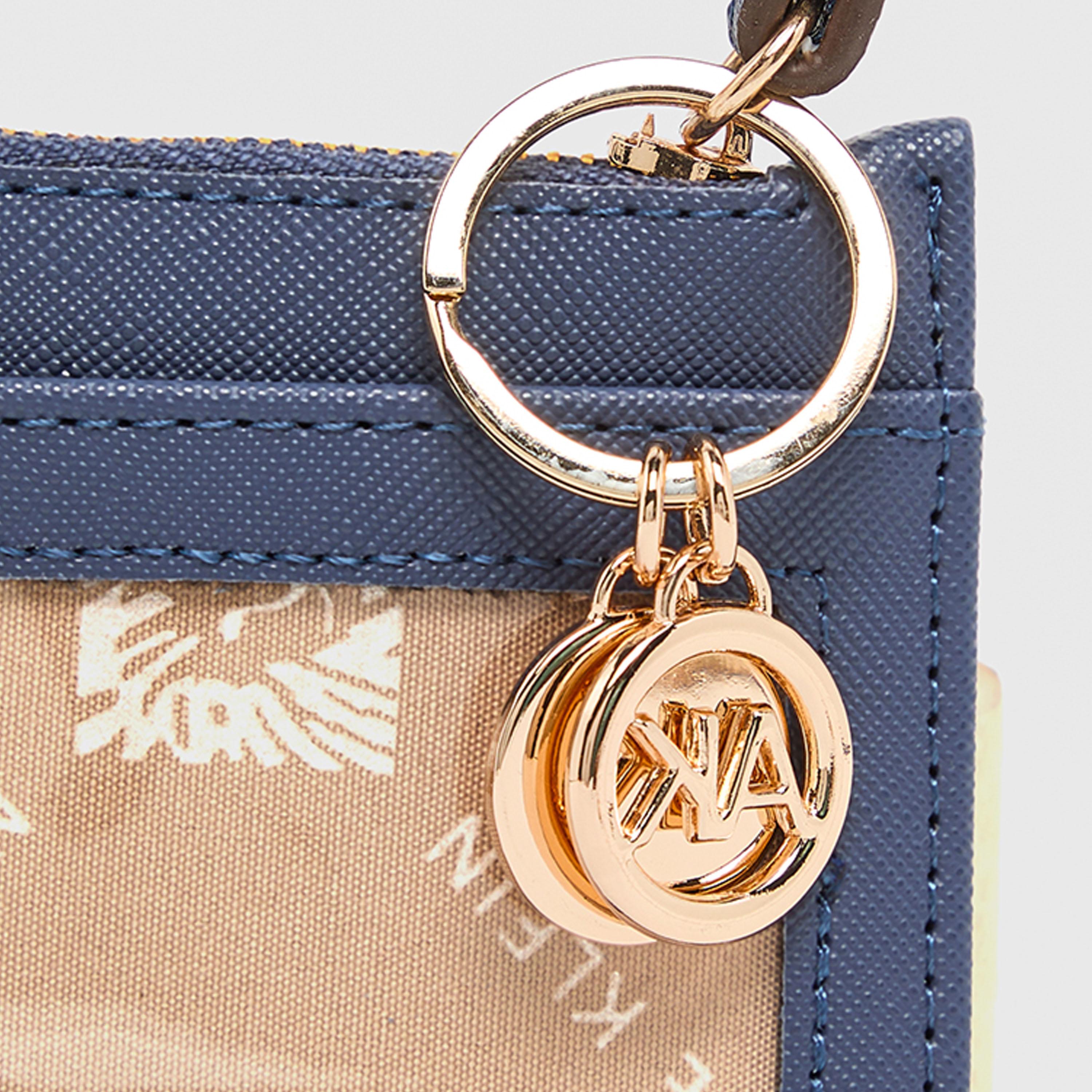 آن كلين - محفظة مزخرفة بسحاب | 19.5 × 4 × 10.5 سم-women-bagsandwallets-wallets-image-9