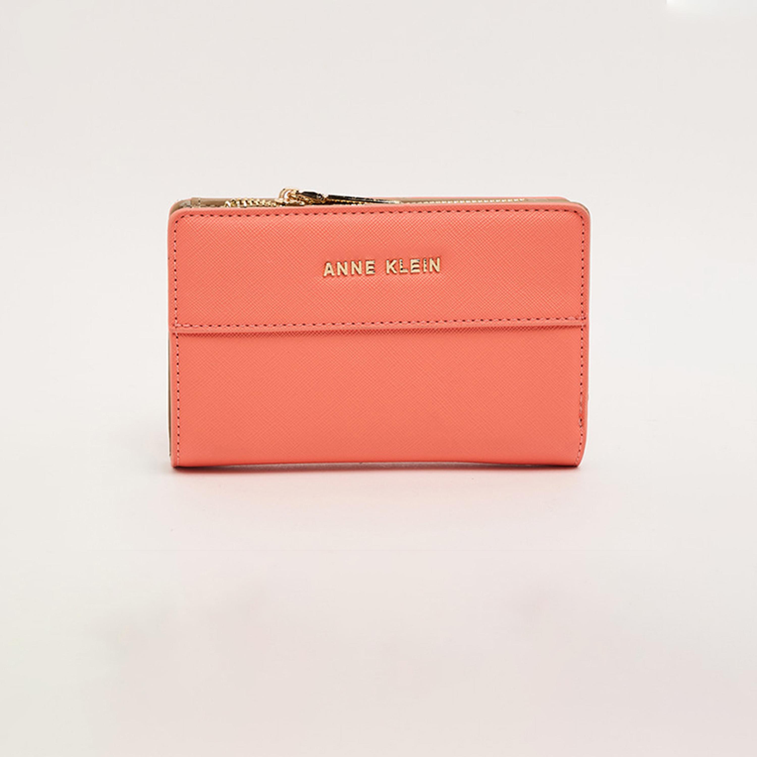 آن كلين - محفظة بألوان متداخلة مع سحاب-women-bagsandwallets-wallets-image-1