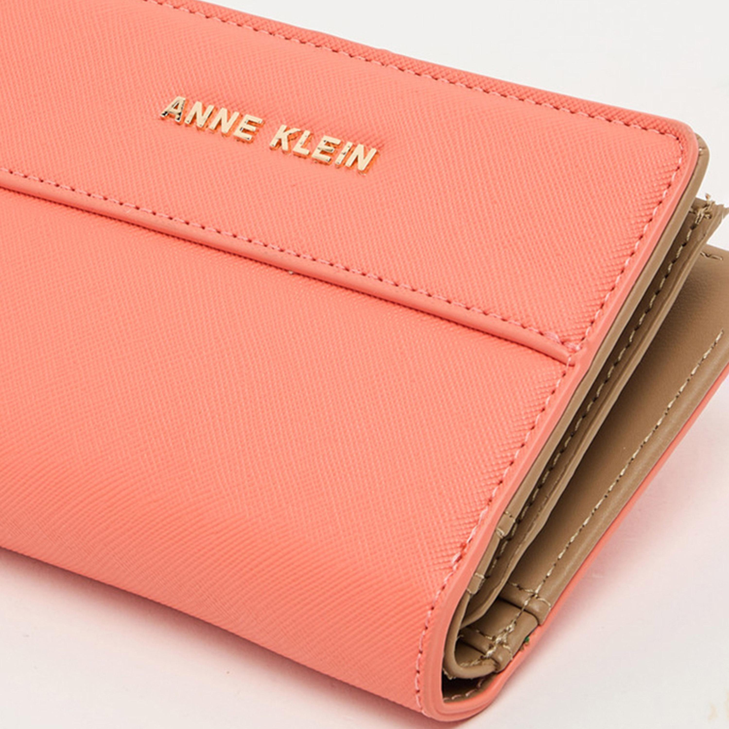 آن كلين - محفظة بألوان متداخلة مع سحاب-women-bagsandwallets-wallets-image-24