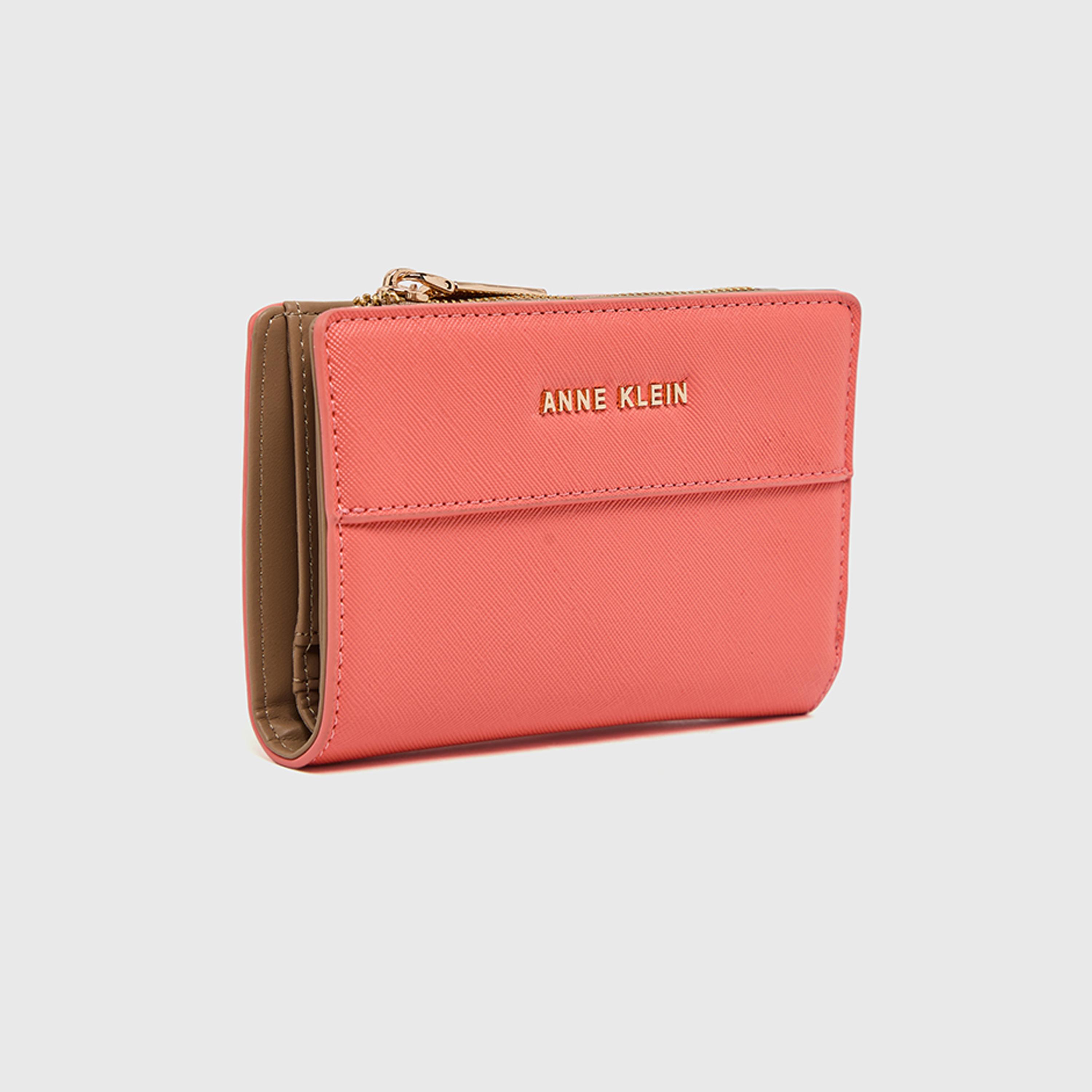 آن كلين - محفظة بألوان متداخلة مع سحاب-women-bagsandwallets-wallets-image-12