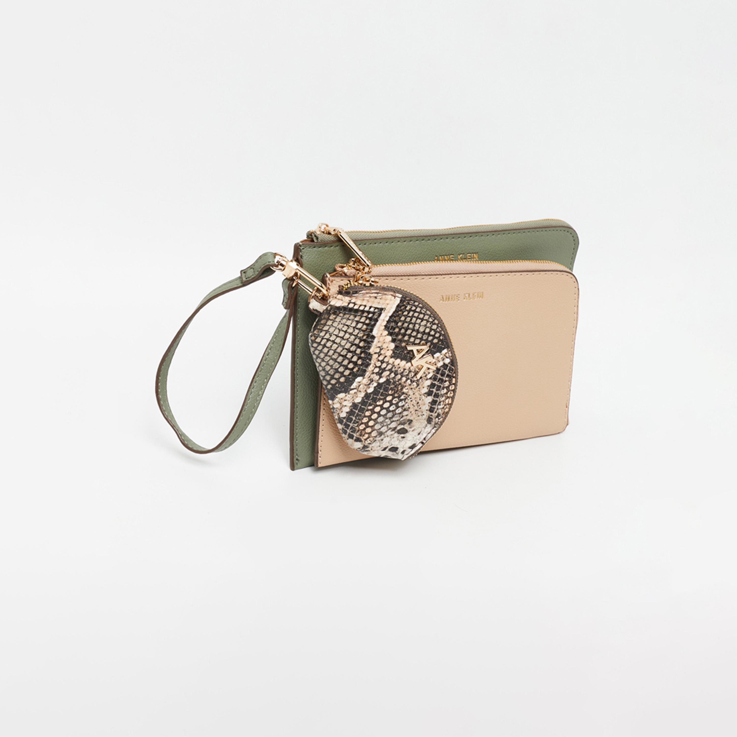 Anne Klein Textured Wallet with Zipper | 13.97 X 8.89 CM-women-bagsandwallets-wallets-image-2