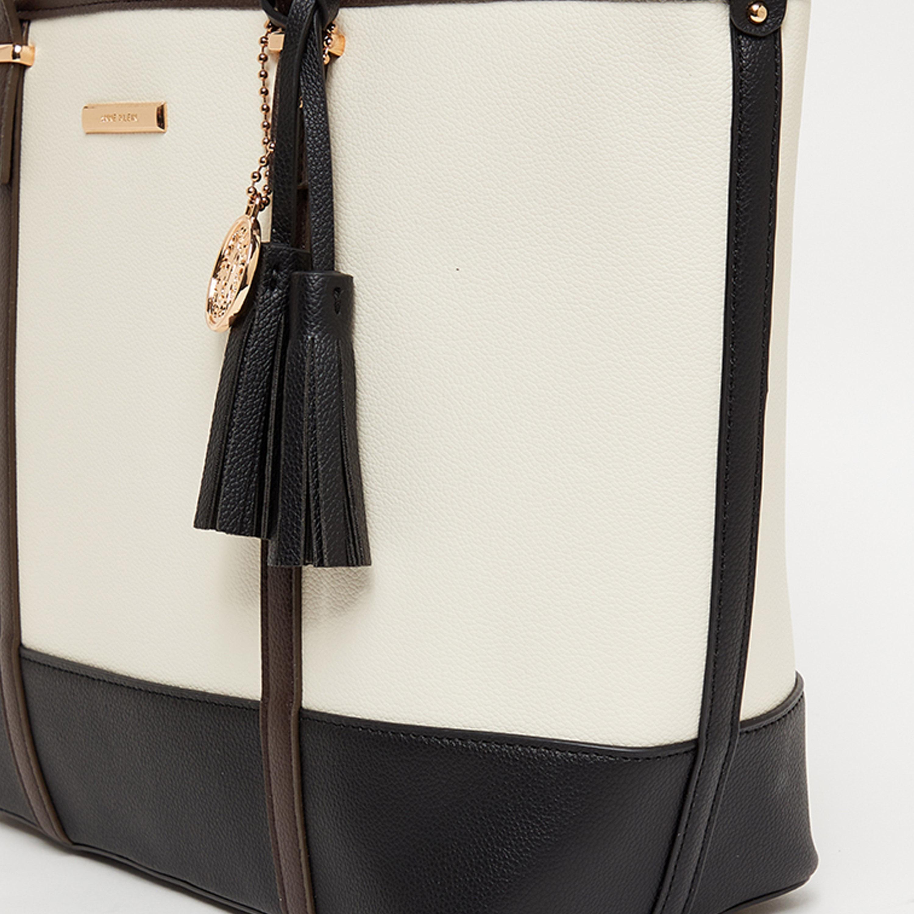 Anne Klein Color Block Double Handle Satchel Bag with Magnetic Closure | 31 X 14 X 28 CM-women-bagsandwallets-handbags-image-5
