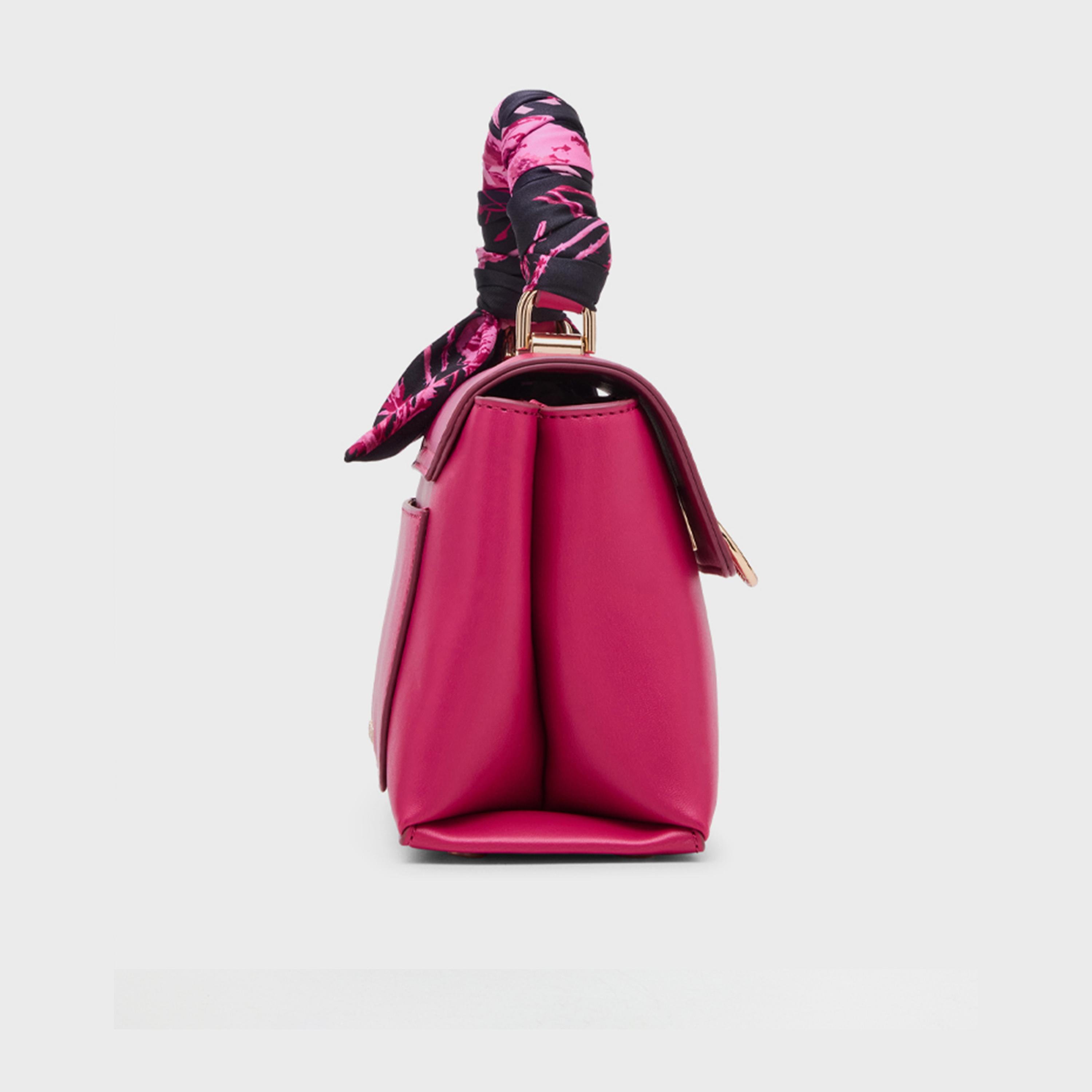 آن كلين - شنطة يد سادة بمقبض علوي وقفل دوار حزام قابل للفصل | 27.94 × 10.92 × 13.97 سم-women-bagsandwallets-handbags-image-3