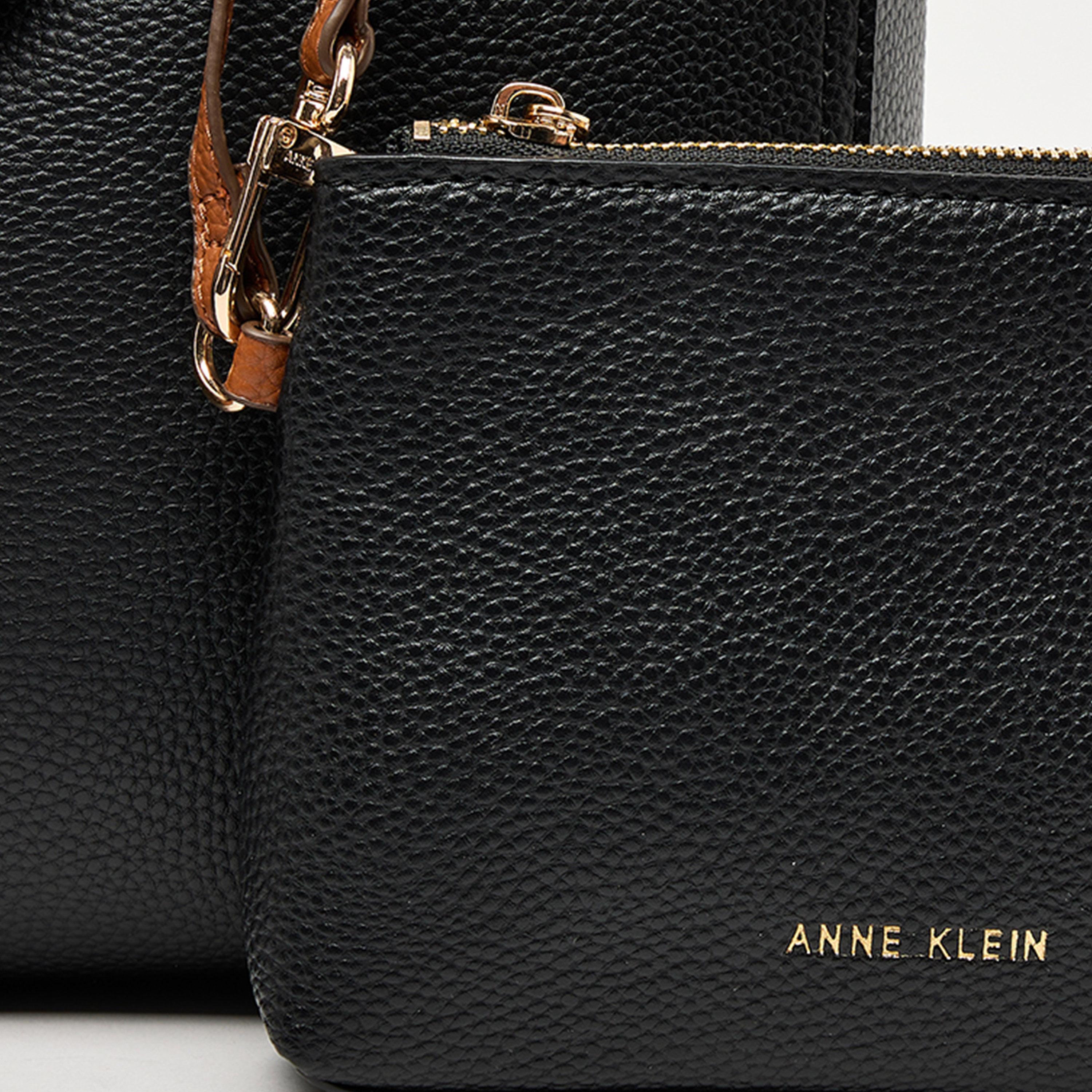 Anne Klein Textured Double Handle Tote Bag with Magnetic Closure | 27.94 X 8.25 X 24.76 CM-women-bagsandwallets-handbags-image-5