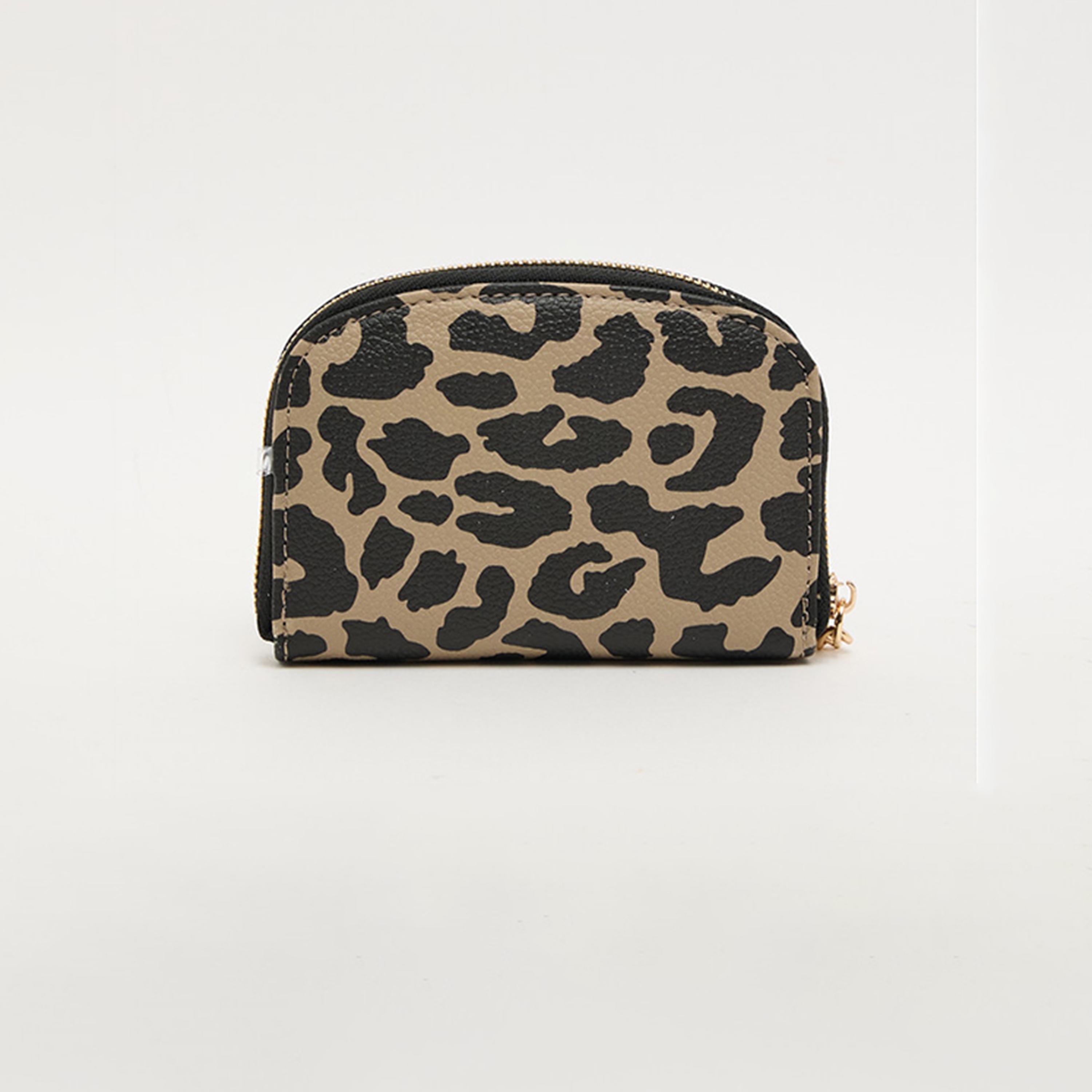 Anne Klein Printed Cardholder with Zipper | 14.6 X 9.52 CM-women-bagsandwallets-wallets-image-3