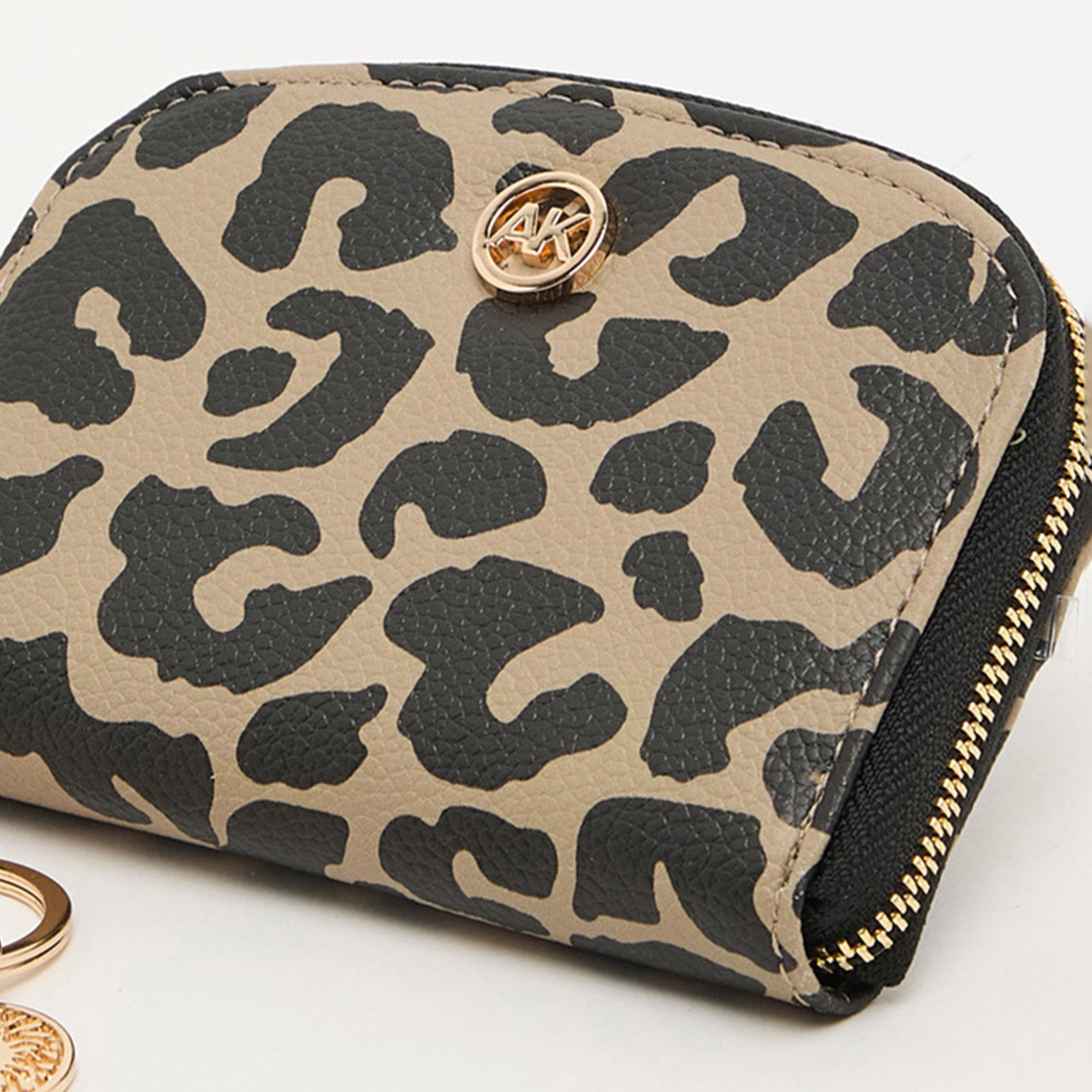 Anne Klein Printed Cardholder with Zipper | 14.6 X 9.52 CM-women-bagsandwallets-wallets-image-5