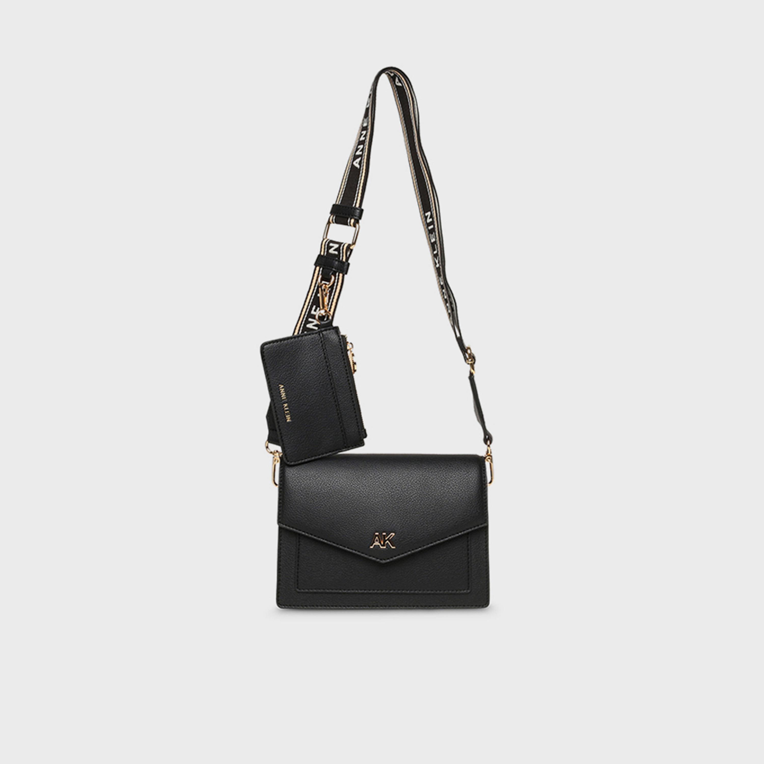 آن كلين - شنطة كروس سادة بغطاء حزام قابل للتعديل | 20 × 6.7 × 14 سم-women-bagsandwallets-handbags-image-1
