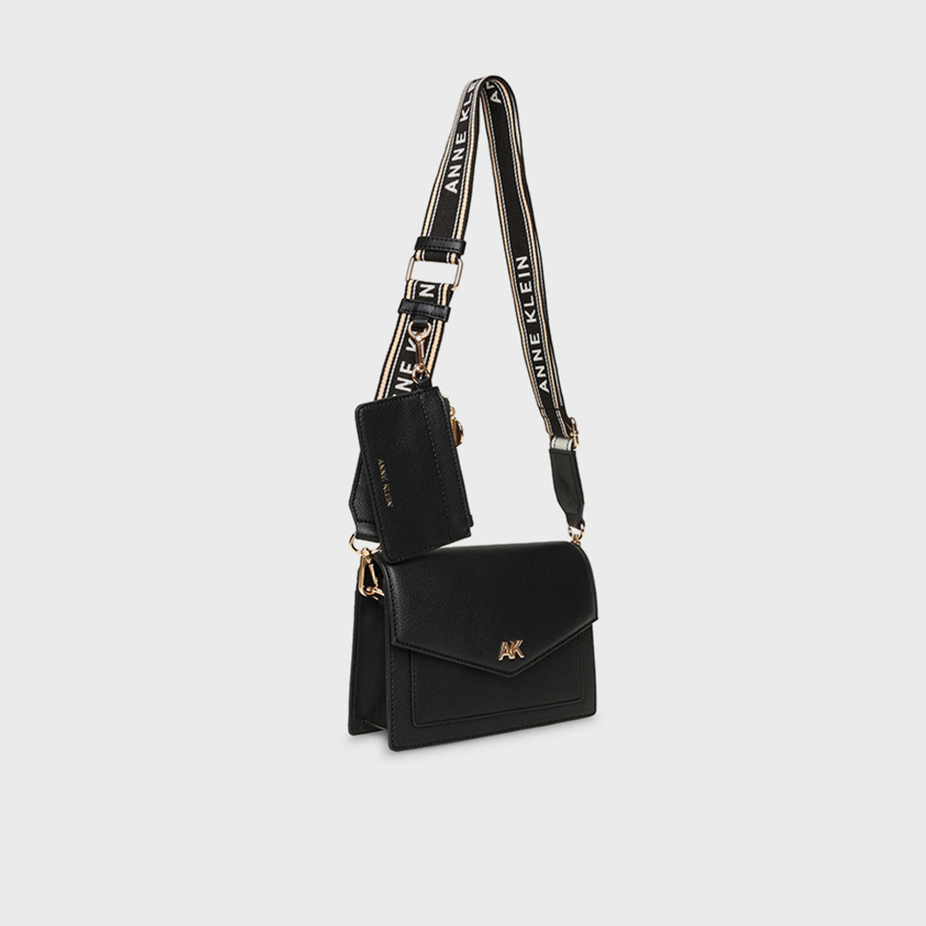 آن كلين - شنطة كروس سادة بغطاء حزام قابل للتعديل | 20 × 6.7 × 14 سم-women-bagsandwallets-handbags-image-3