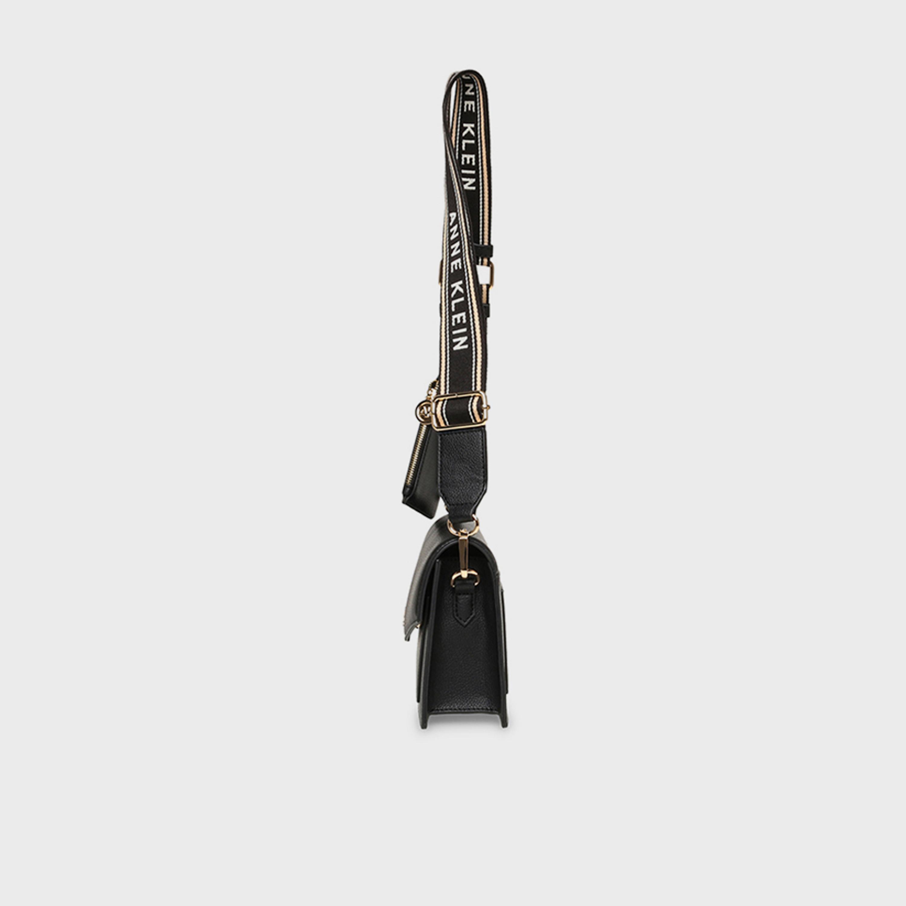 آن كلين - شنطة كروس سادة بغطاء حزام قابل للتعديل | 20 × 6.7 × 14 سم-women-bagsandwallets-handbags-image-4