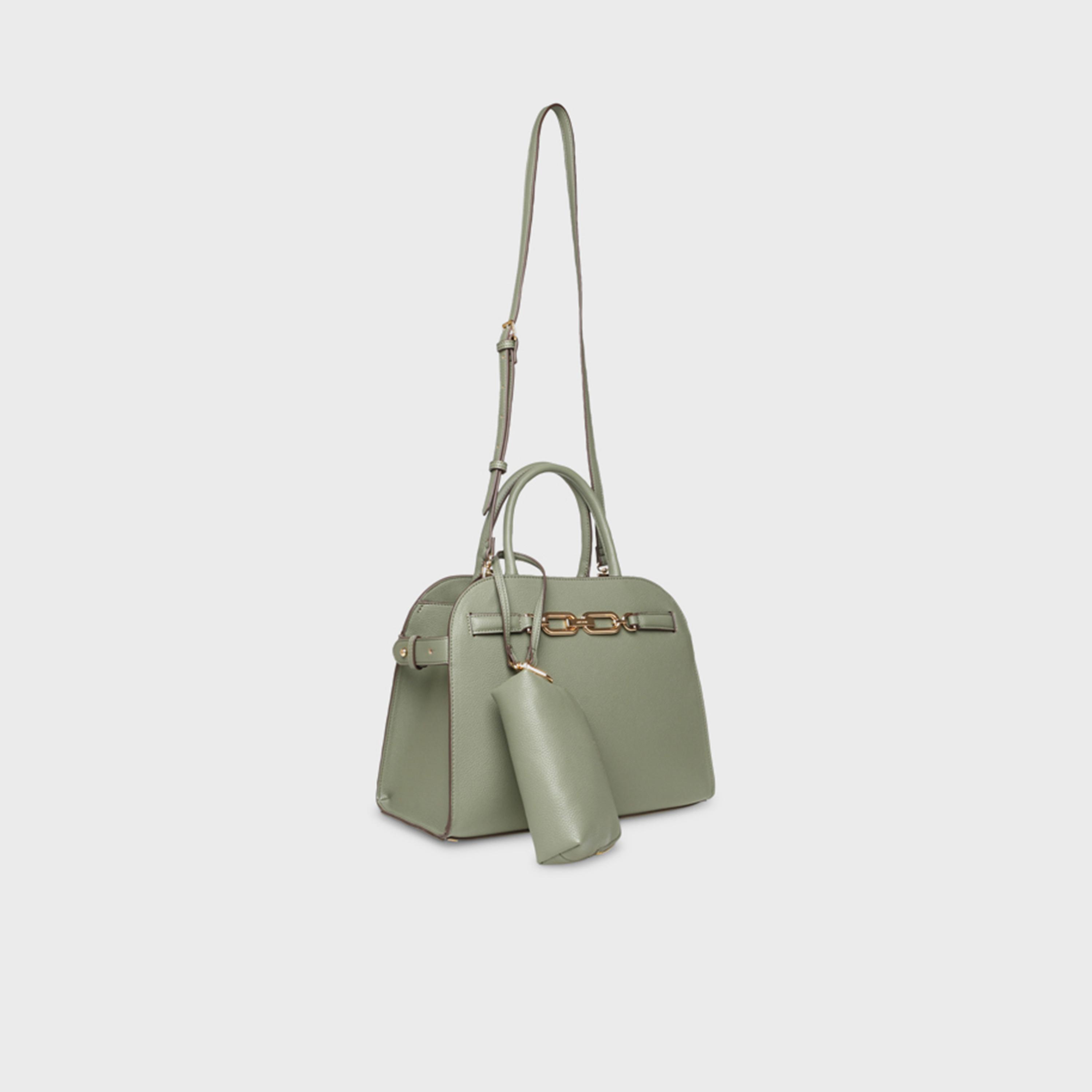 Anne Klein Textured Double Handle Satchel Bag with Magnetic Closure and Detachable Strap | 31.75 X 16 X 23.37 CM-women-bagsandwallets-handbags-image-2
