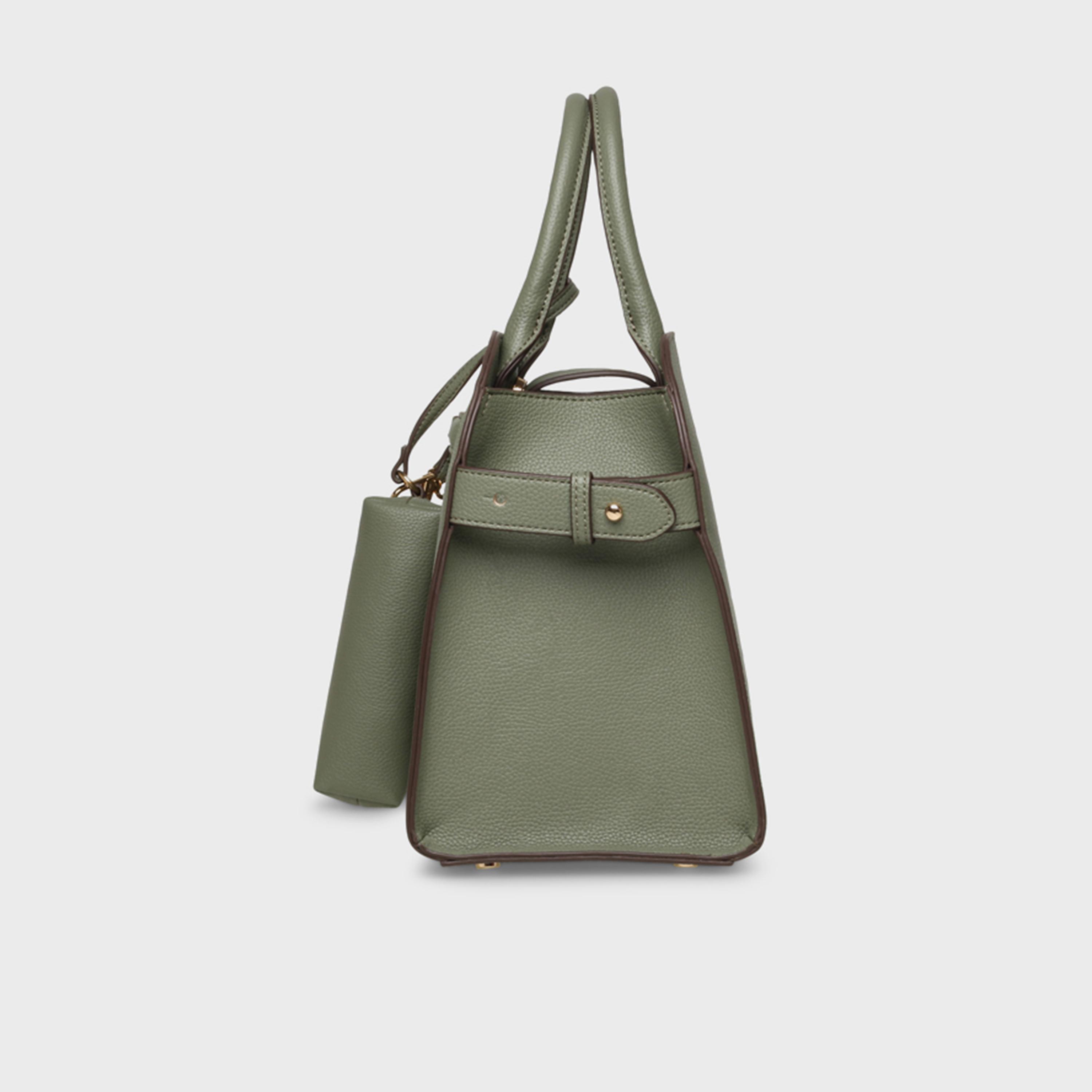 Anne Klein Textured Double Handle Satchel Bag with Magnetic Closure and Detachable Strap | 31.75 X 16 X 23.37 CM-women-bagsandwallets-handbags-image-3