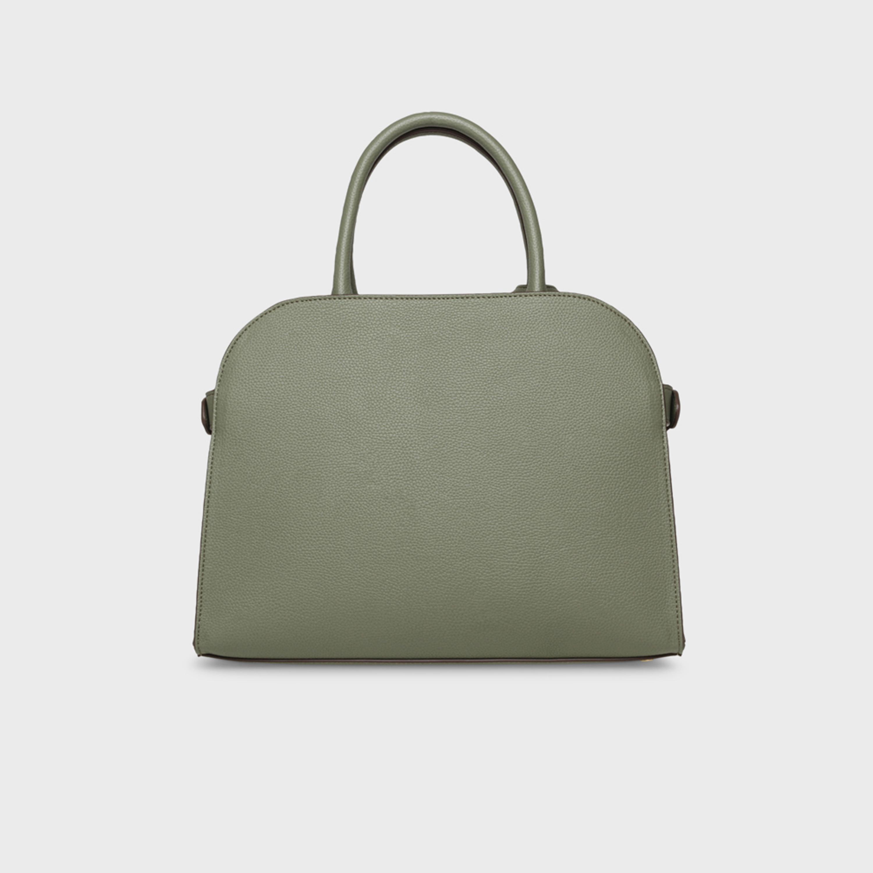 Anne Klein Textured Double Handle Satchel Bag with Magnetic Closure and Detachable Strap | 31.75 X 16 X 23.37 CM-women-bagsandwallets-handbags-image-4