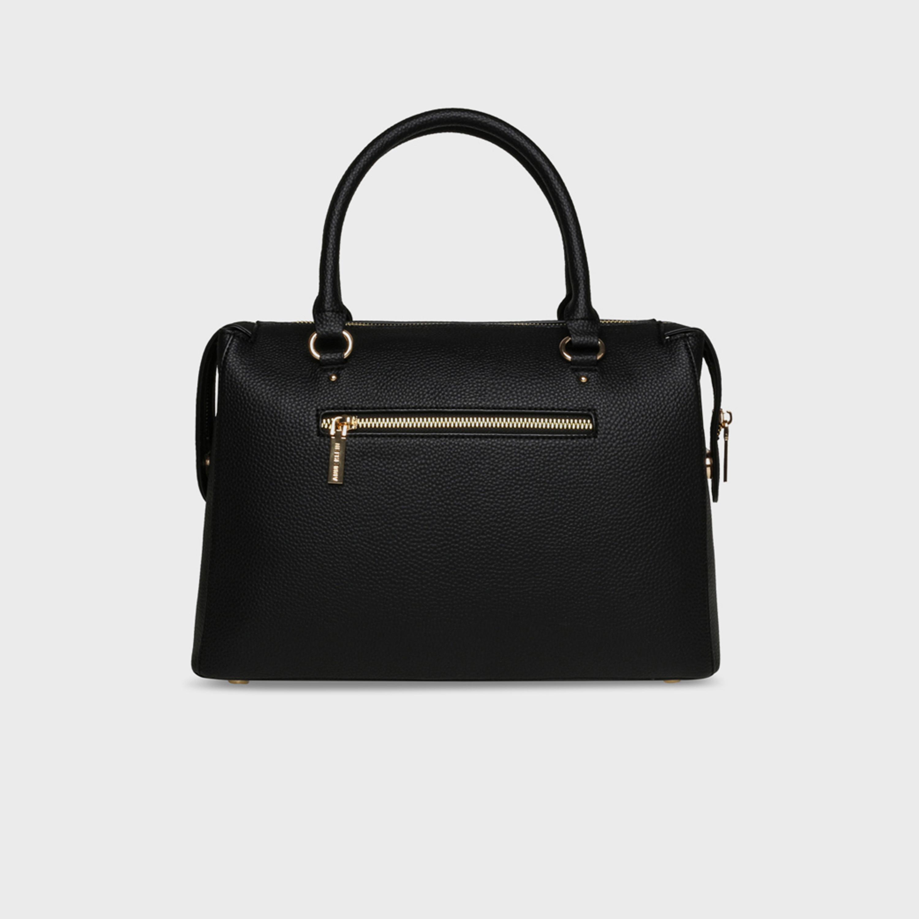 Anne Klein Textured Double Handle Satchel Bag with Magnetic Closure and Detachable Strap | 33.65 X 11.75 X 24.13 CM-women-bagsandwallets-handbags-image-3