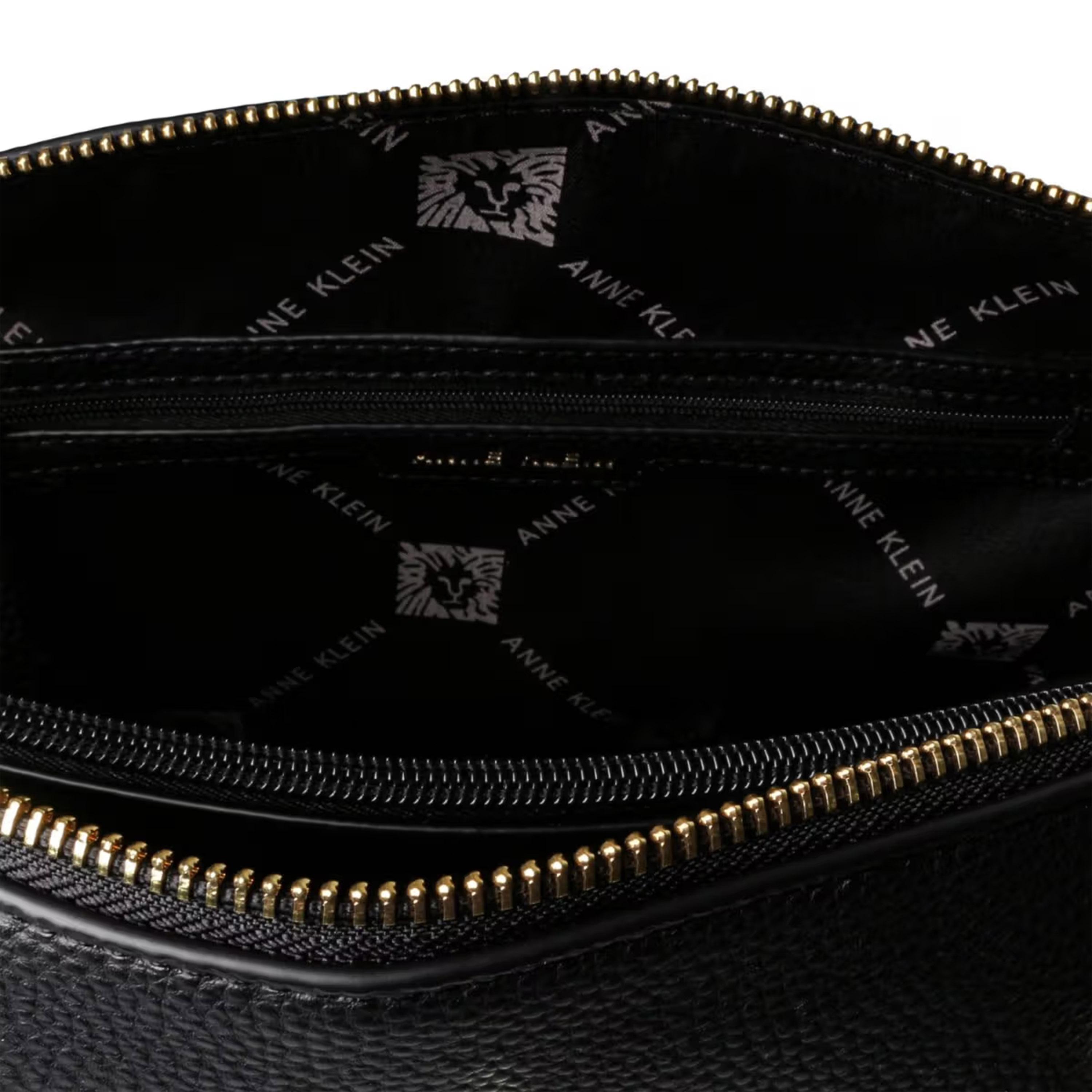 Anne Klein Textured Double Handle Satchel Bag with Magnetic Closure and Detachable Strap | 33.65 X 11.75 X 24.13 CM-women-bagsandwallets-handbags-image-5